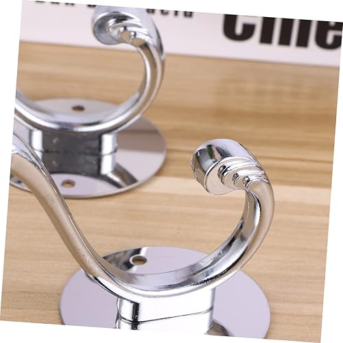 Miniatura 2 de Uonlytech 4 ganchos de acero inoxidable para colgar en la pared, ganchos resistentes para colgar en la pared, ganchos para colgar en la pared,