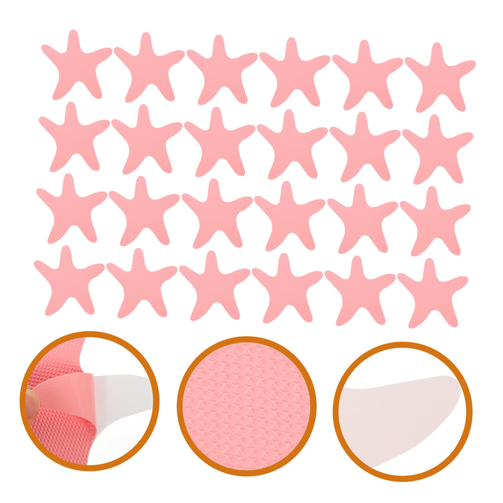 IMIKEYA 72piezas Pegatinas Antideslizantes para Bañera Decoraciones De Seguridad para Autoadhesivas y Resistentes Al Agua para Baños y Duchas Diseño De Estrellas De Mar