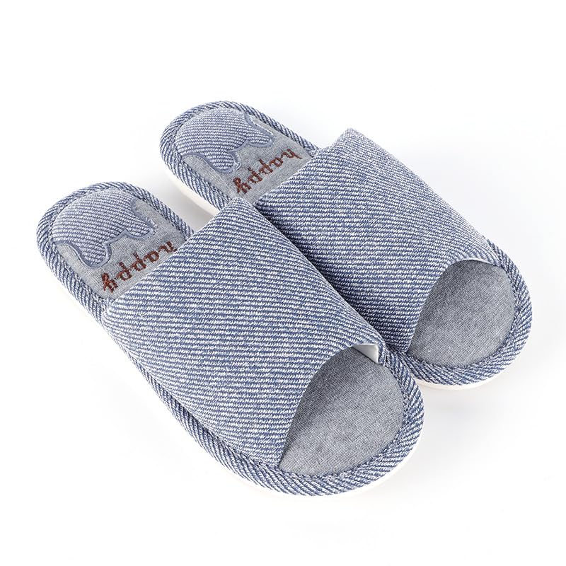 Women's Slippers - Soft Cushioned Flip-Flops, Non-Slip Sole, Lightweight Design for Home & Outdoor Use (light blue,9)2