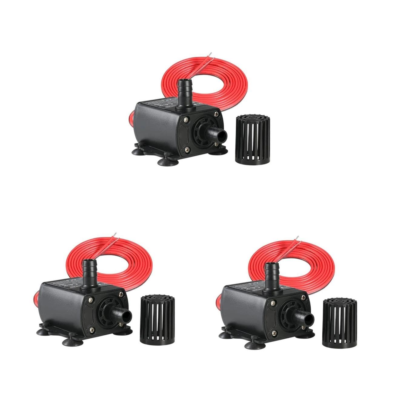 Mipcase 3pezzi Mini Pompa Sommersa Per Fontana Silenziosa e Basso Consumo Per Acquari e Portata Metri Facile Installazione e Resistente Alle Temperature
