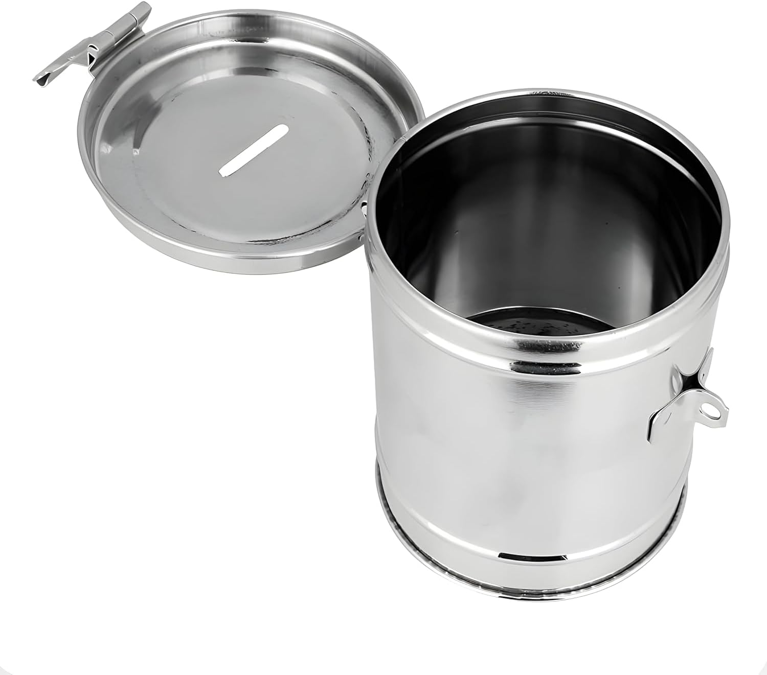 BUYBUDDY Gullak Stainless Steel for Kids/Piggy Bank/Coin Saving Box/Round Shape Money Box/Gir & Boys Money Saving Box (Pack of 1) Design Based On Availability