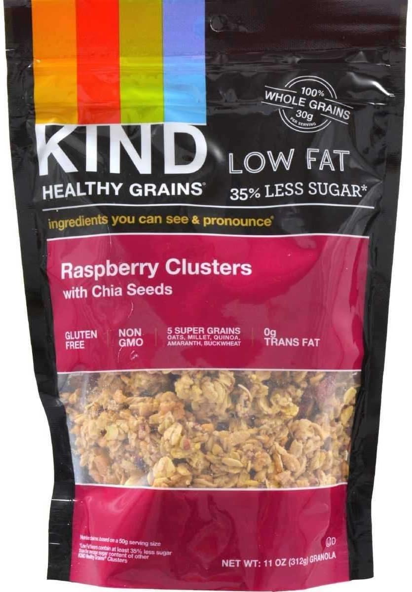 Raspberry Clusters with Chia Seeds 11 Ounces (Case of 6)