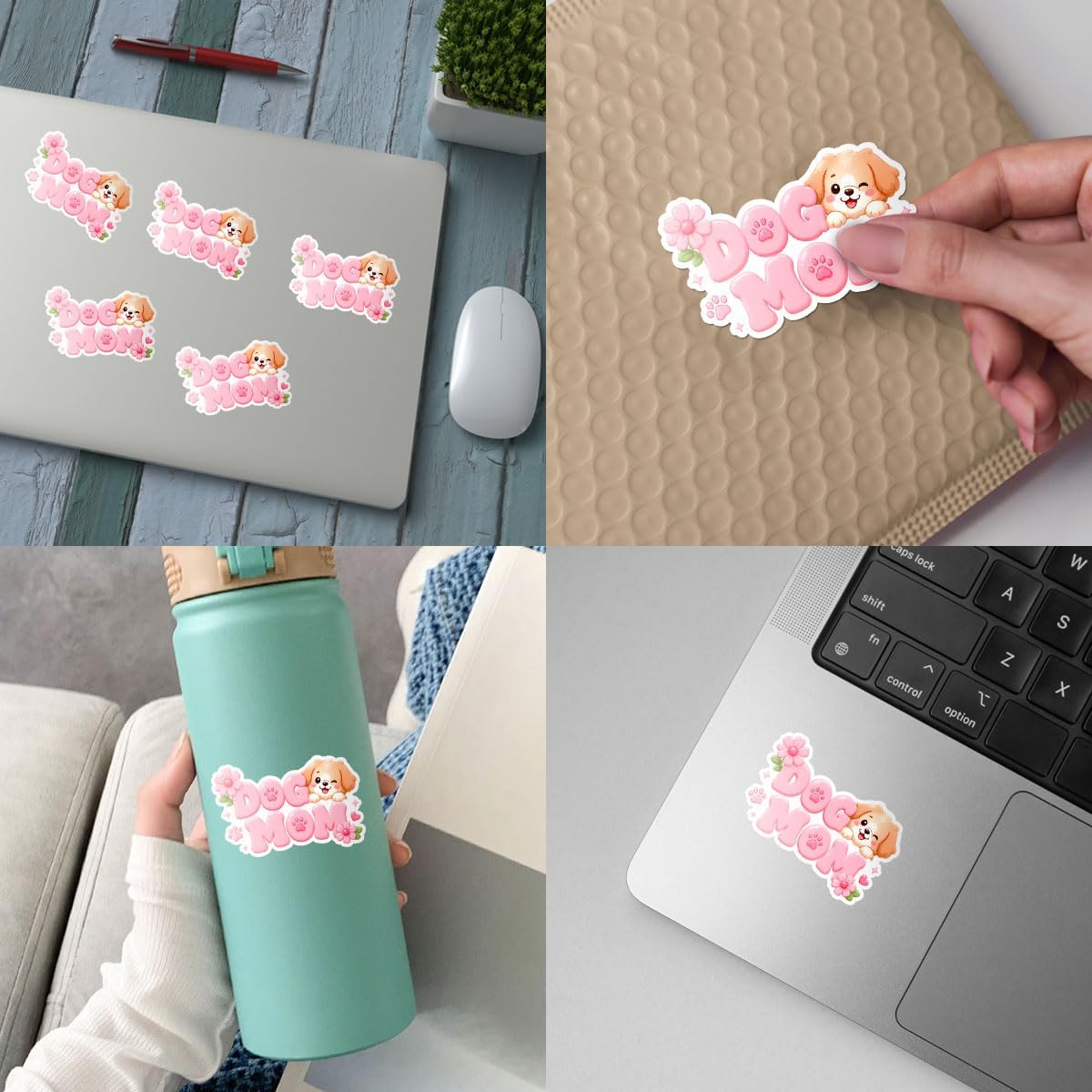 10pcs Dog Stickers Vinyl Waterproof Funny Cute Dog Quote Decals image 5