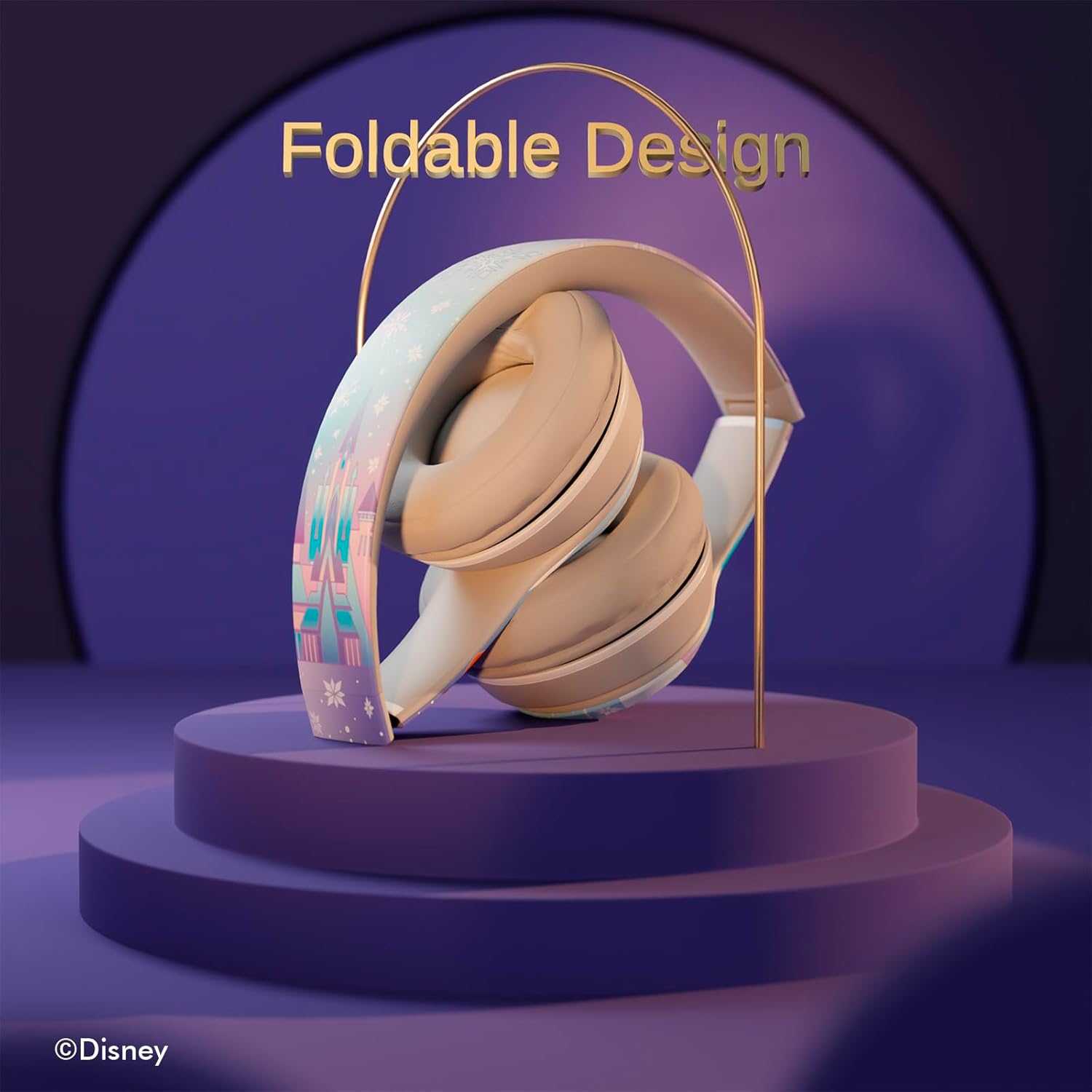 Disney Frozen Bluetooth Headphones - Over The Ear Bluetooth Wireless Headset with Built-in Mic and Up to 15 Hrs Playtime - Disney Frozen Gifts for Women Men All Fans of Olaf, Anna and Elsa Gifts - Image 6