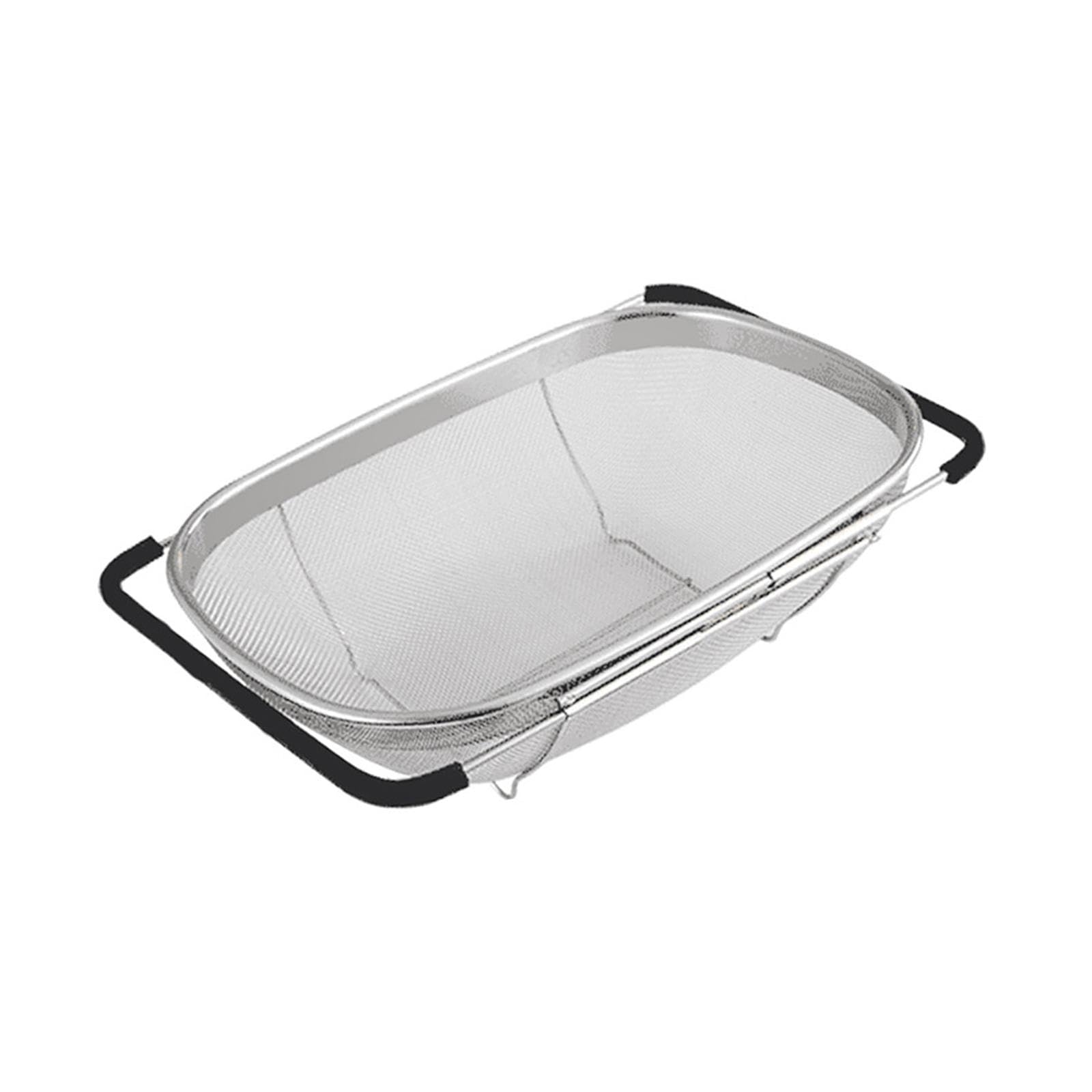 rockible Rejilla para escurrir para Fregadero, escurridor Extensible con Soporte, Drenaje Transpirable sobre el Fregadero para Drenaje, Enjuague, Verduras, 18x27x11cm