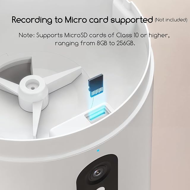 Foto 7 de 8 de Faroro Comedero Gato Automatico WiFi, 3MP HD Cámara con Visión Nocturna