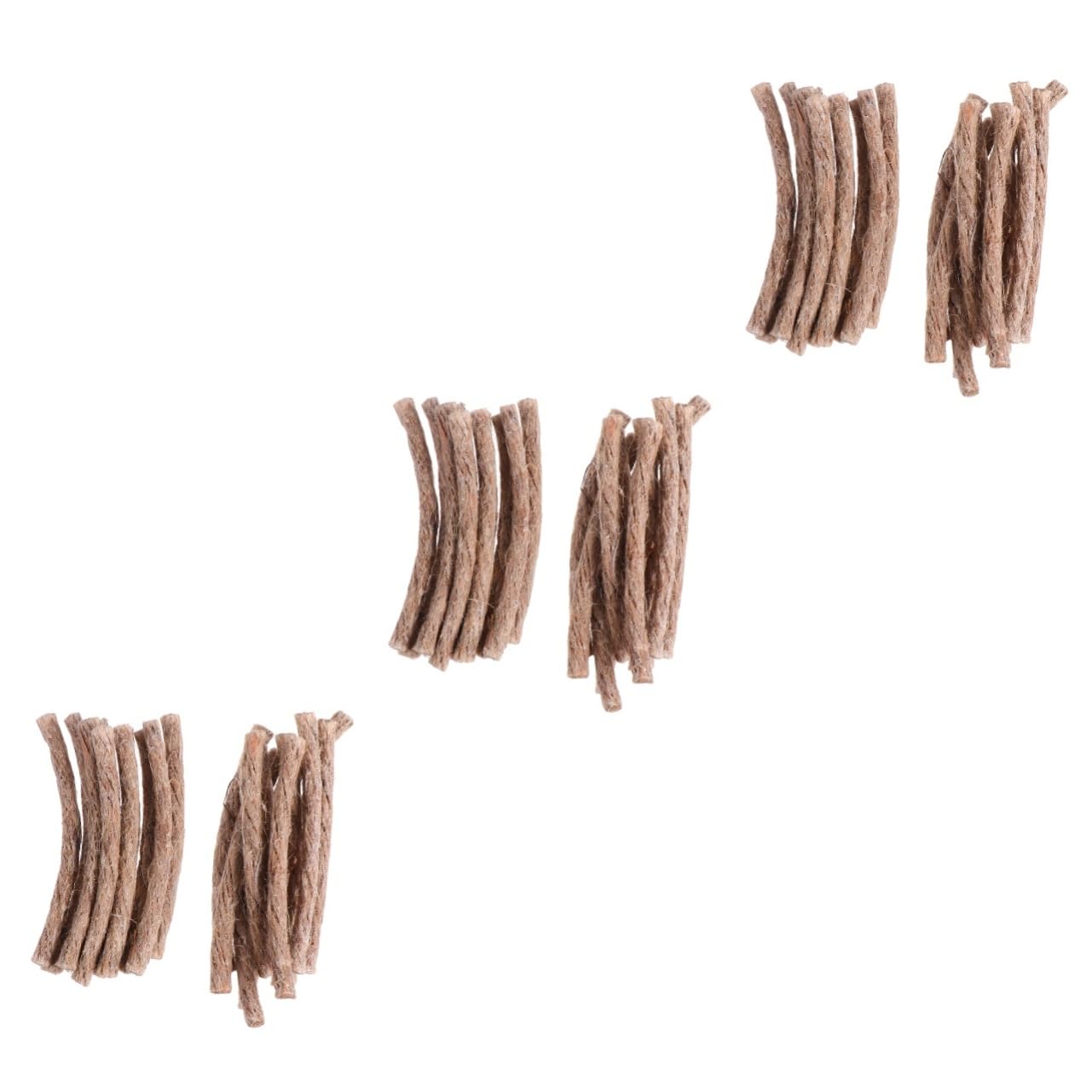 YARNOW 3sets Fire Camping Hiking Rope Wick Fire Starter for Easy Lighting on The Go 20pcs*3