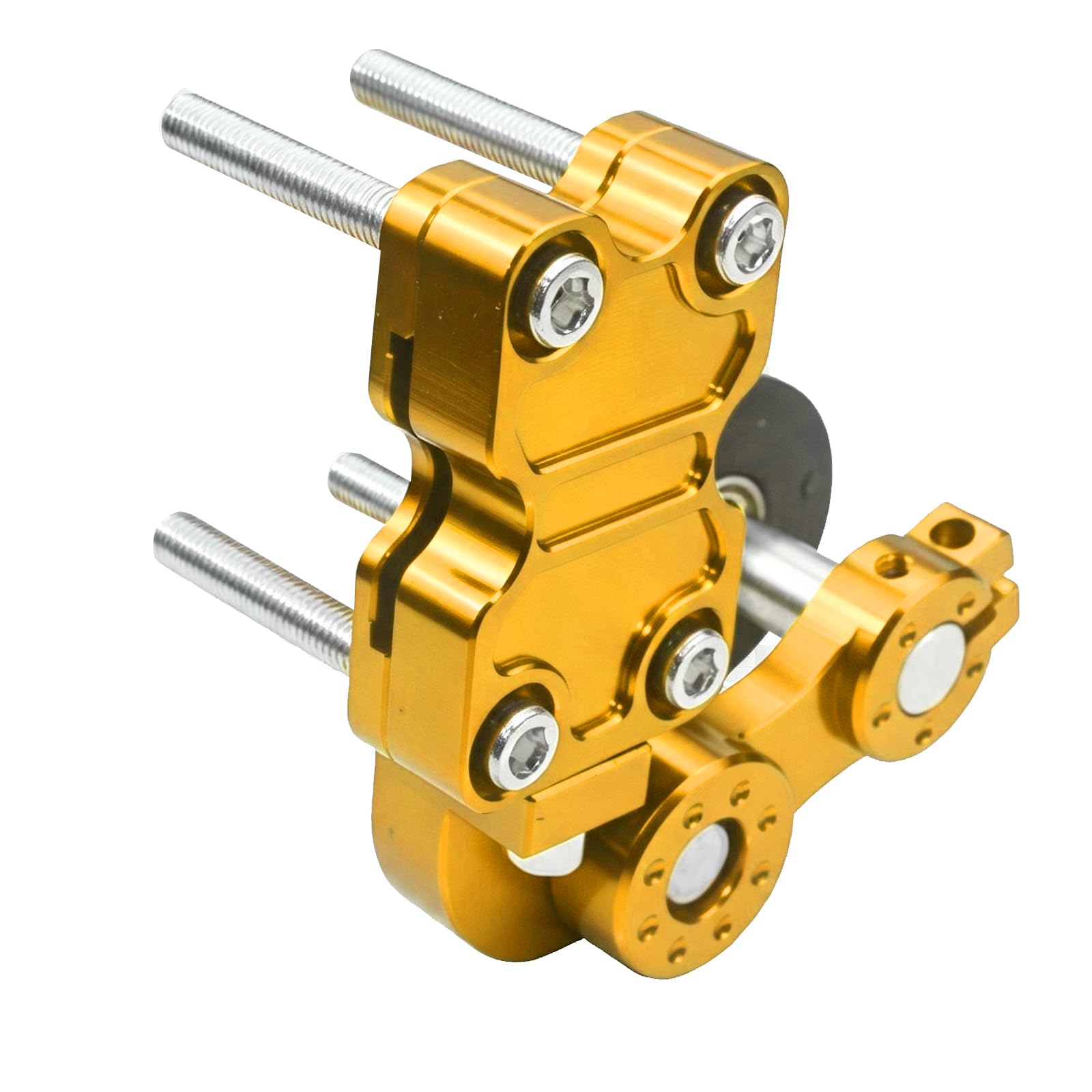 Chain Tensioner Adjuster Universal Aluminum Chain Automatic Regulator for Motorcycle Motocross Dirt Pit Bike ATV (Gold)