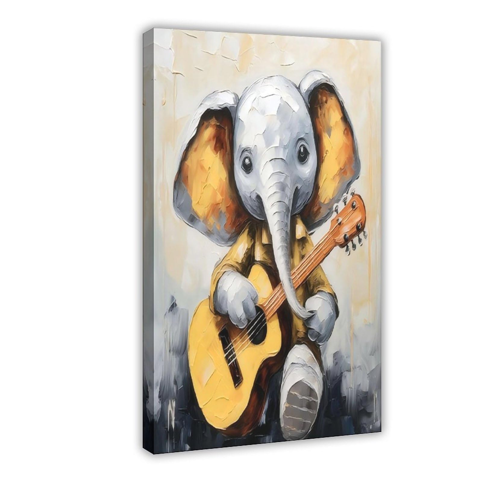 Bareronor Melodious Elephant Poster Canvas Poster Bedroom Decor Landscape Office Room Decor Gift 20" L X 30" W
