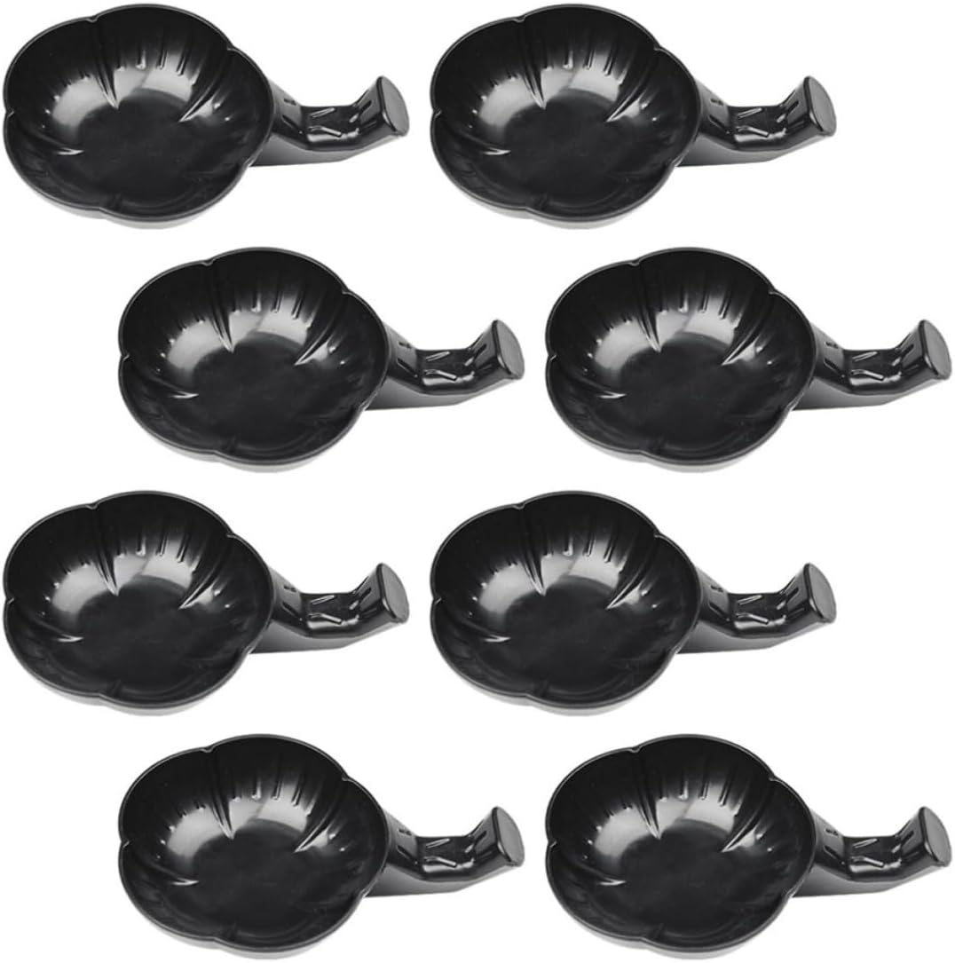 12pcs Calligraphy Ink Plate Plastic Brush Washing Dish for Study Room