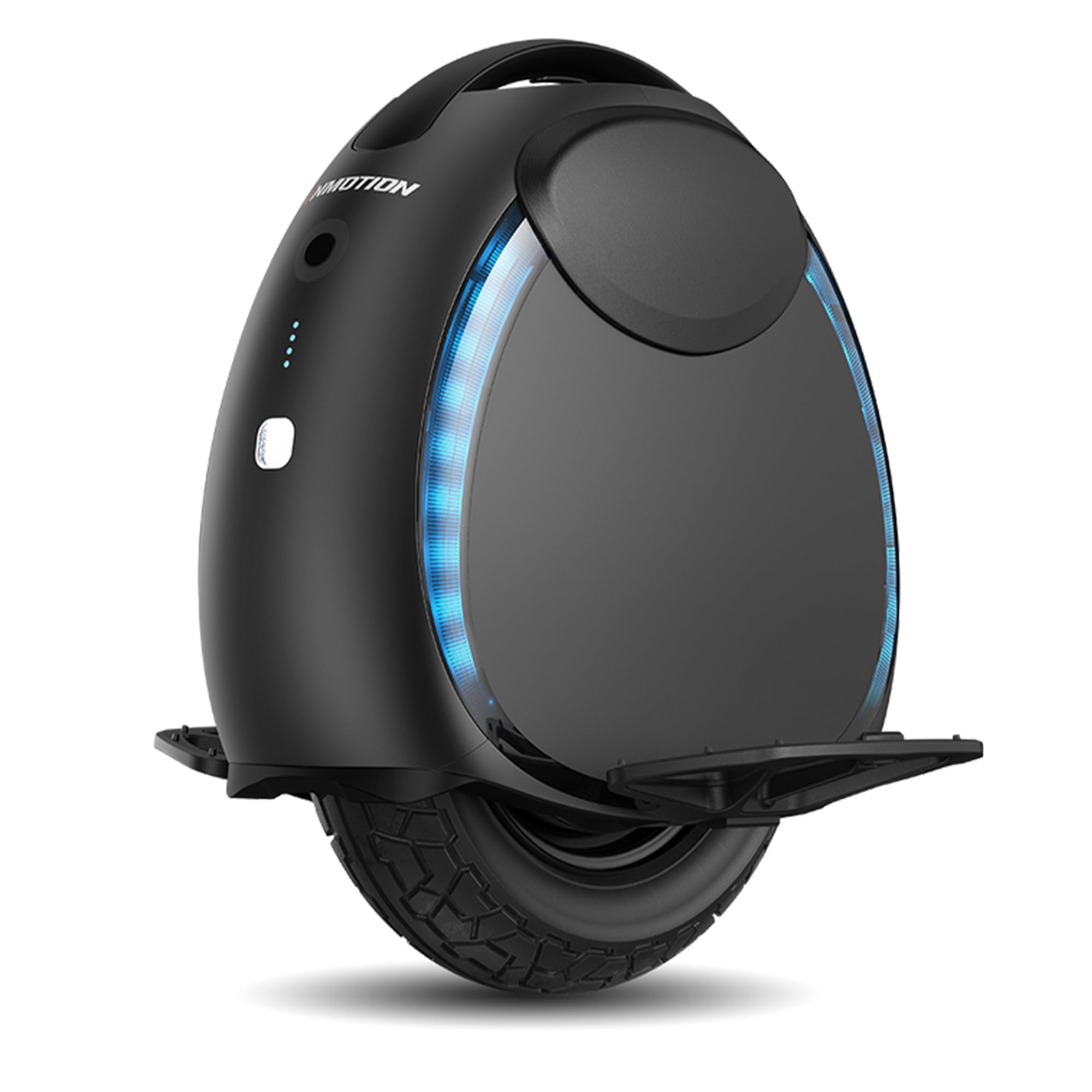 Monociclo eléctrico Inmotion V6 para Adultos, Color Negro, Motor de 500 W, autonomía de hasta 30 km, límite de Velocidad de 25 km/h, llanta sin cámara de 14", Color Negro.