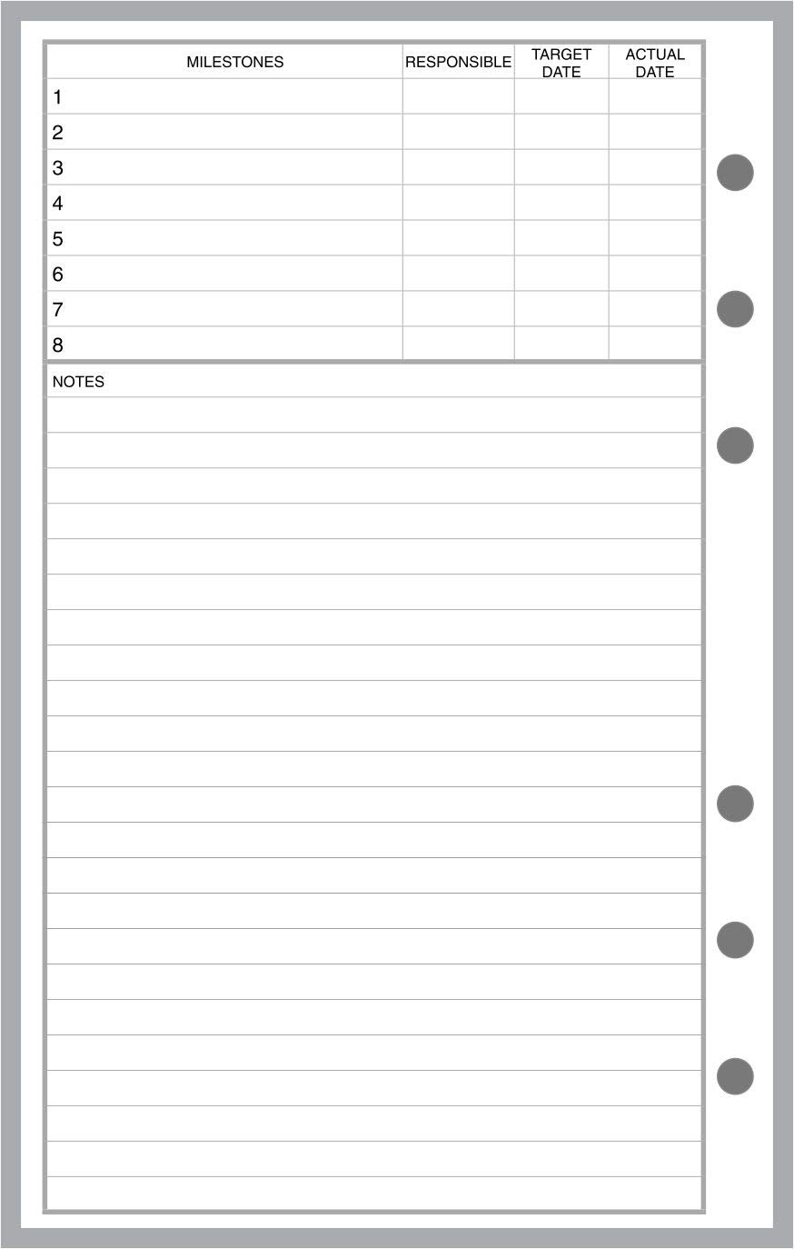 Amazon.com : Compact Size Project Planner, Sized and Punched with