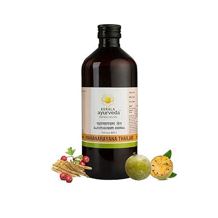Mahanarayana thailam 450 Ml | Post-workout Abhyanga Oil | Soothes Sore Muscles | With Bilva, Ashwagandha, Bala, Shatavari and Sesame oil