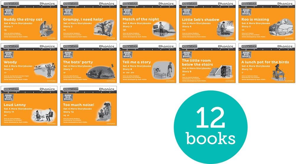 Orange Set 4 More Black & White Storybooks (Pack of 12) (Read Write Inc. Phonics More Storybooks)