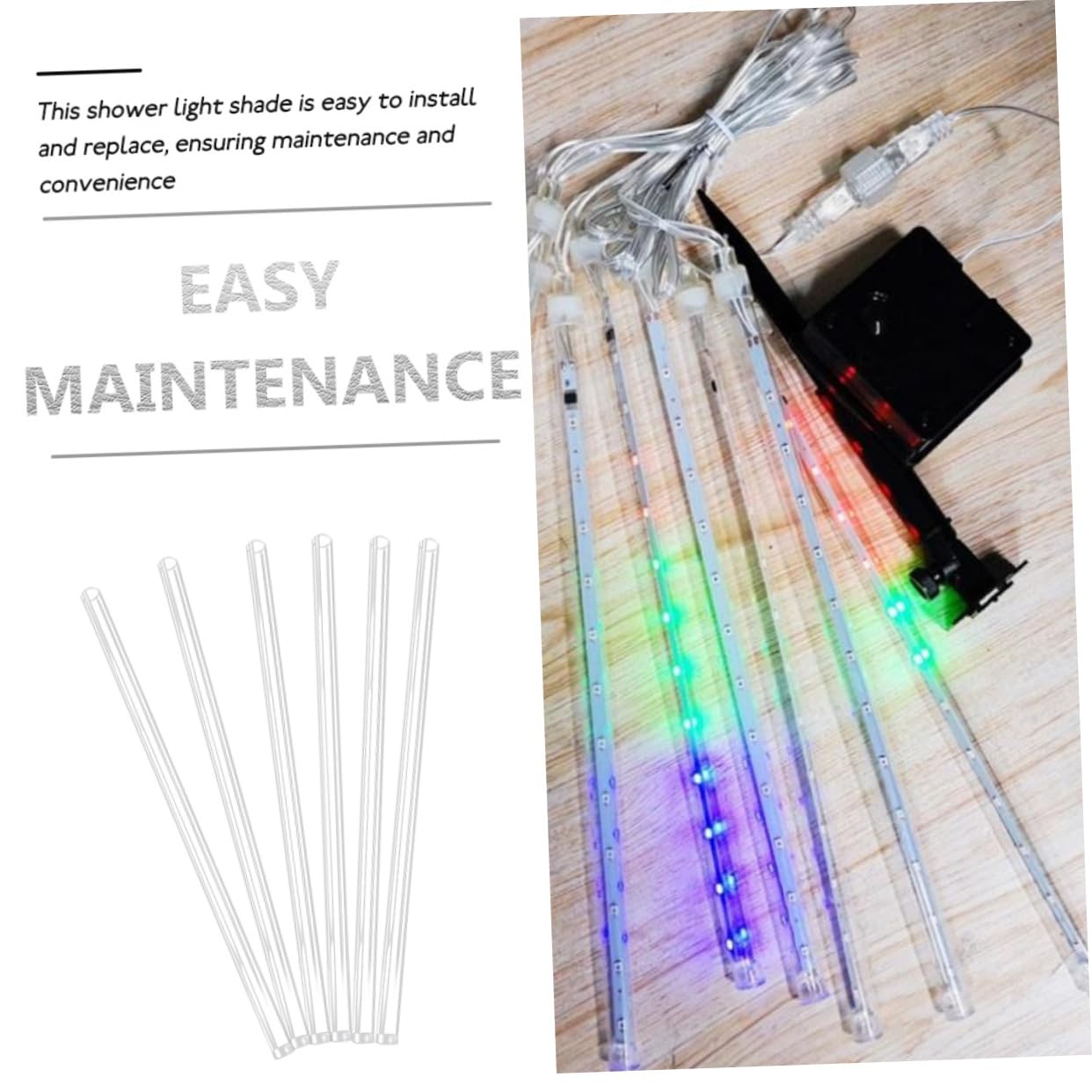 POPETPOP 100pièces Tubes Pour Lampes à Coque Transparent Pour Éclairage Extérieur Led Étanche Et Dimensions