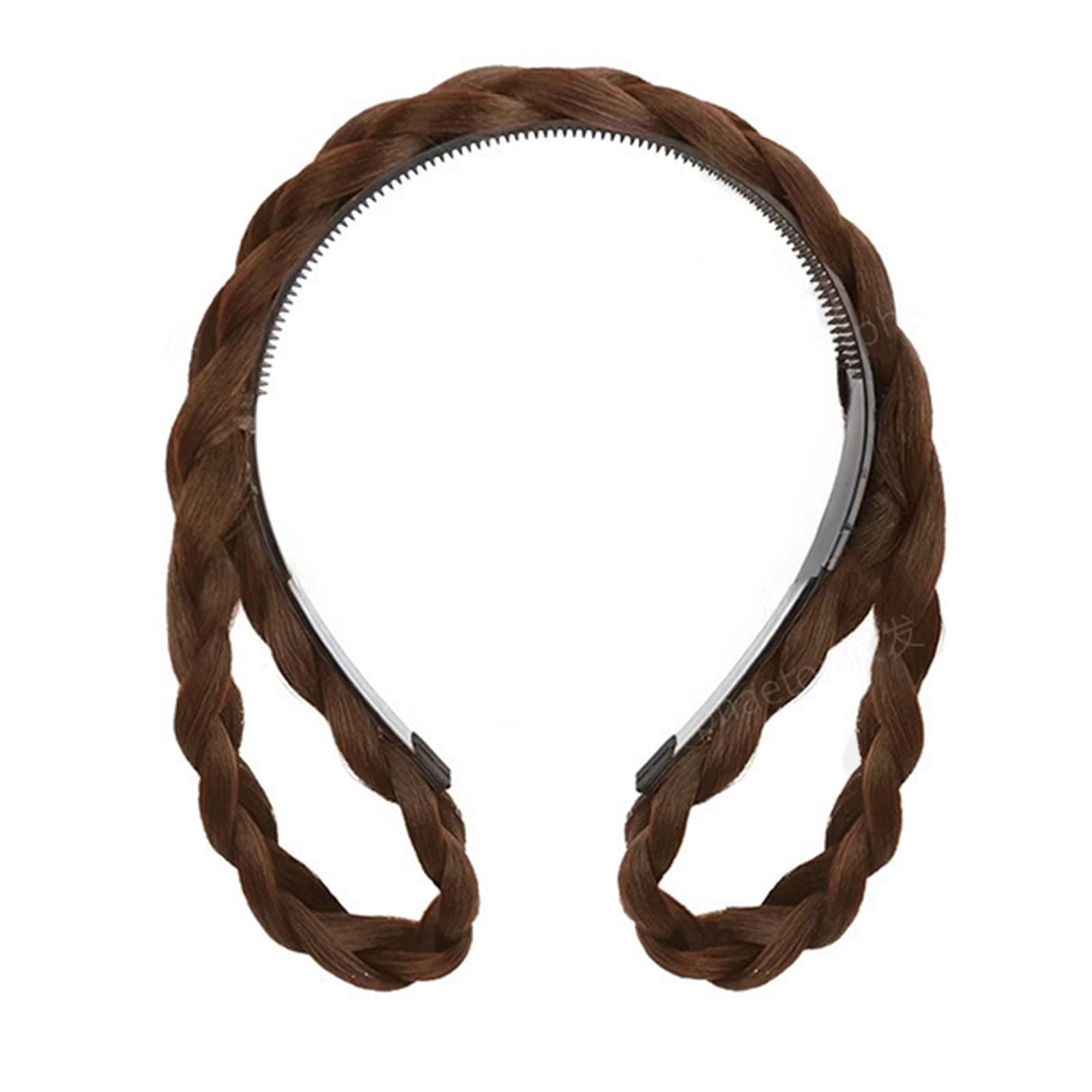 YUXITA Soft Braided Animal Ears Hair Hoop Stylish Twist Headwear For Women Girls Nonslip Comfortable Daily Use