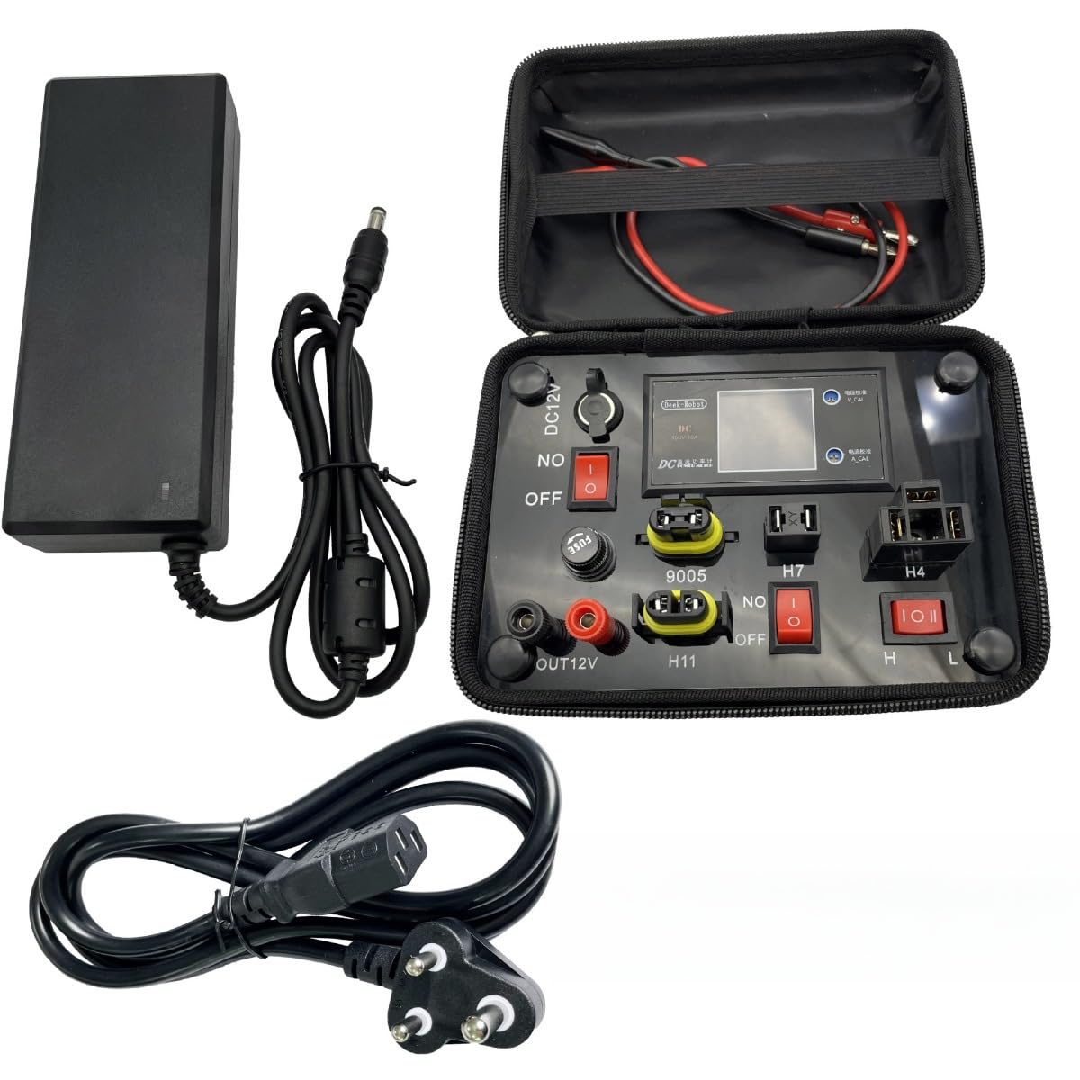 カーライト ミニテストベンチ ユニバーサルグローバル標準電圧出力 各国120W 12V ハイパワーカーアクセサリー(ヨーロッパ規格)