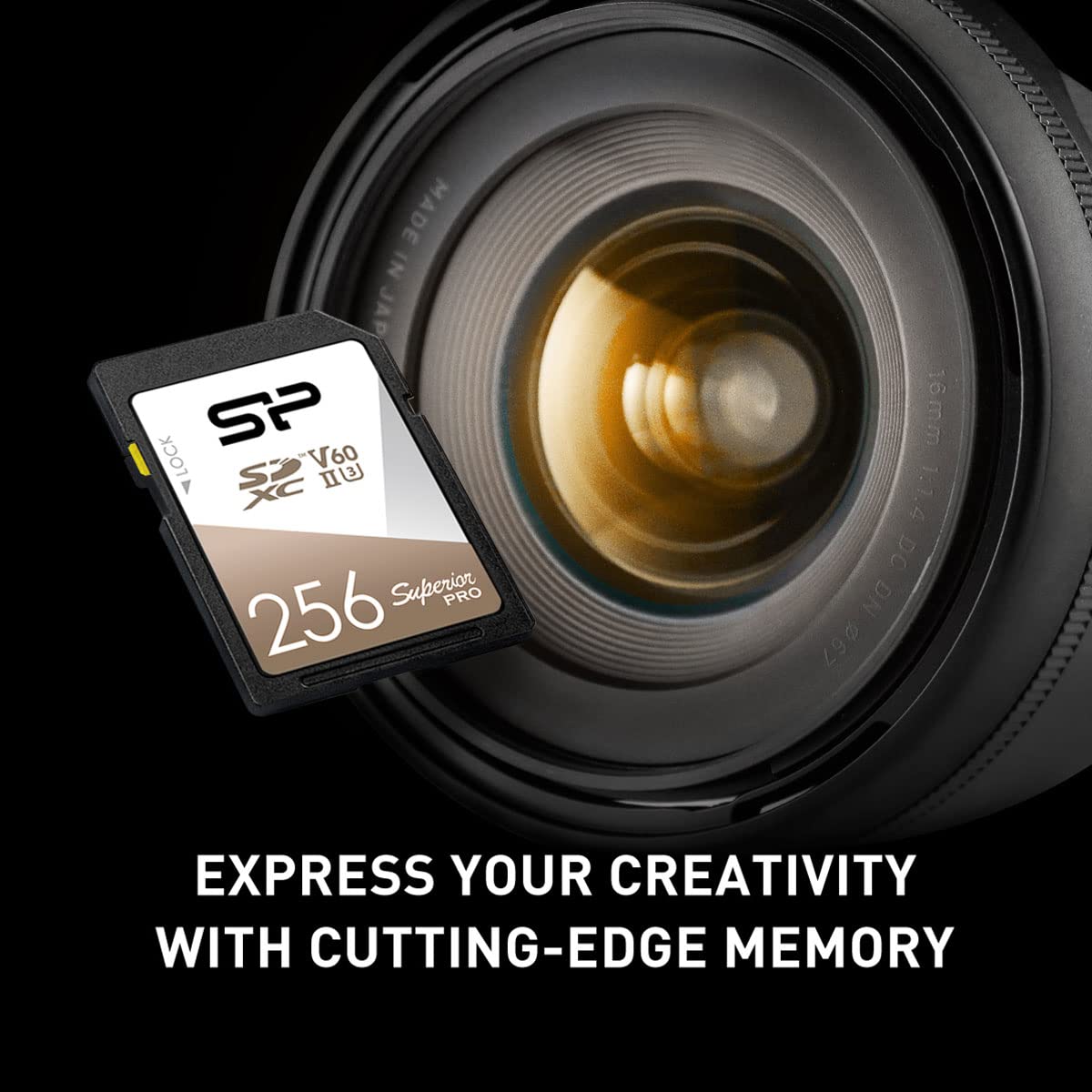 Silicon Power - Paquete de 2 tarjetas de memoria SDXC Superior Pro UHS-II de 256 GB V60 R/W hasta 280/170 MB/s