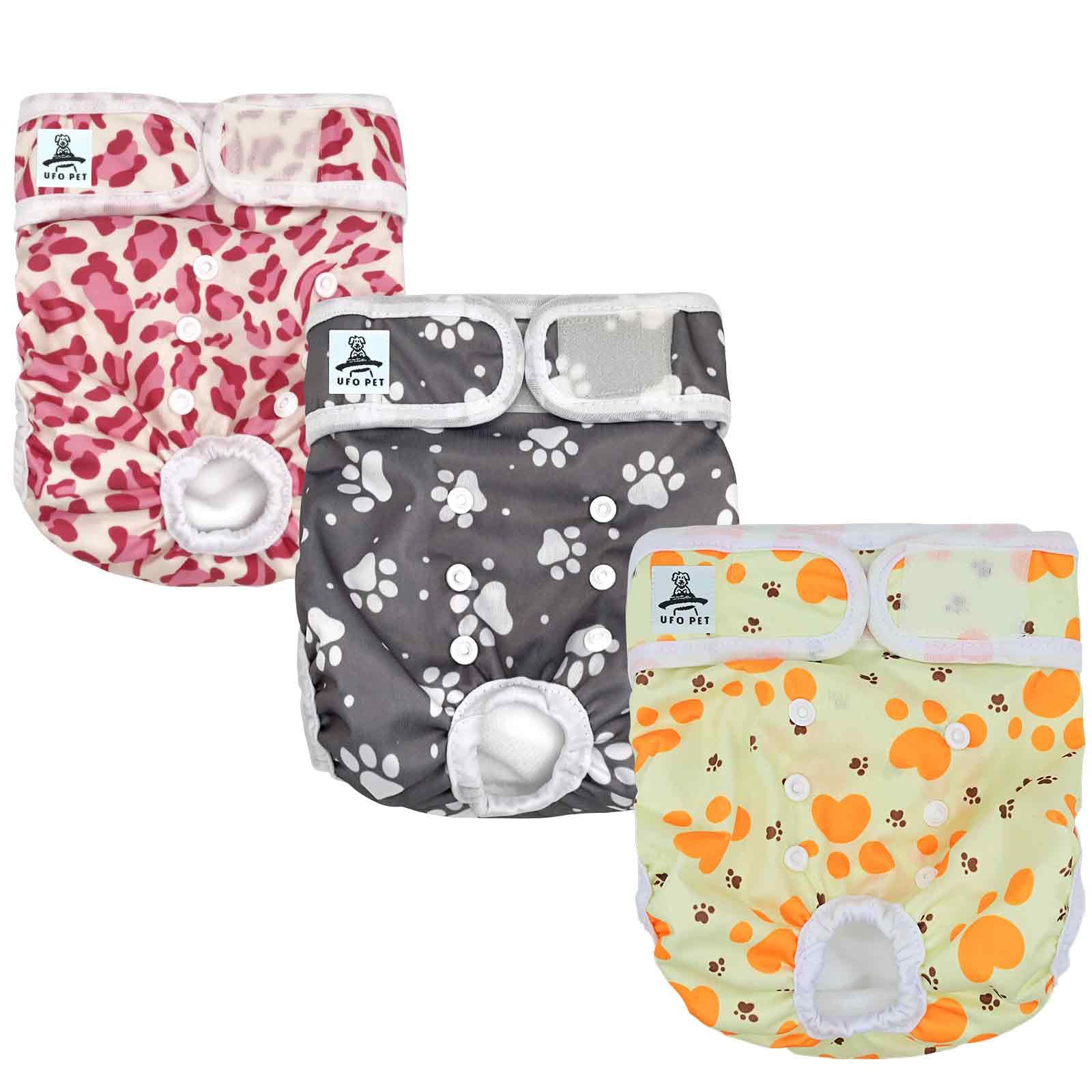 UFO PET Dog Period Heat Pants for Season Incontinence Super Absorbent Washable Dog Puppy Nappies Female Medium
