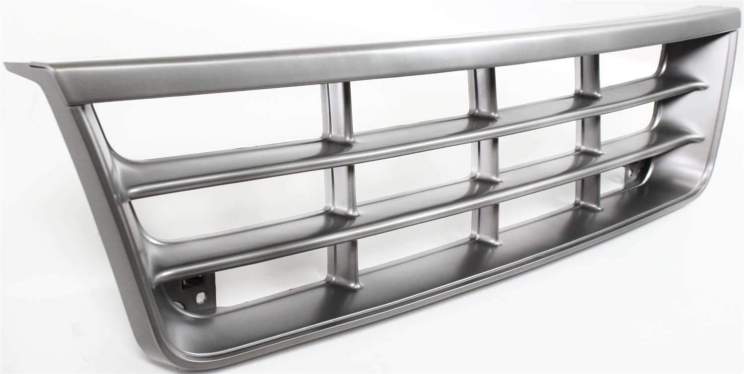 Garage-Pro Grille Assembly Compatible with 1992-1996 Ford E-150 Econoline, Ford E-150 Econoline Club Wagon, Ford E-250 Econoline, Ford E-350 Econoline Painted Silver Shell and Insert