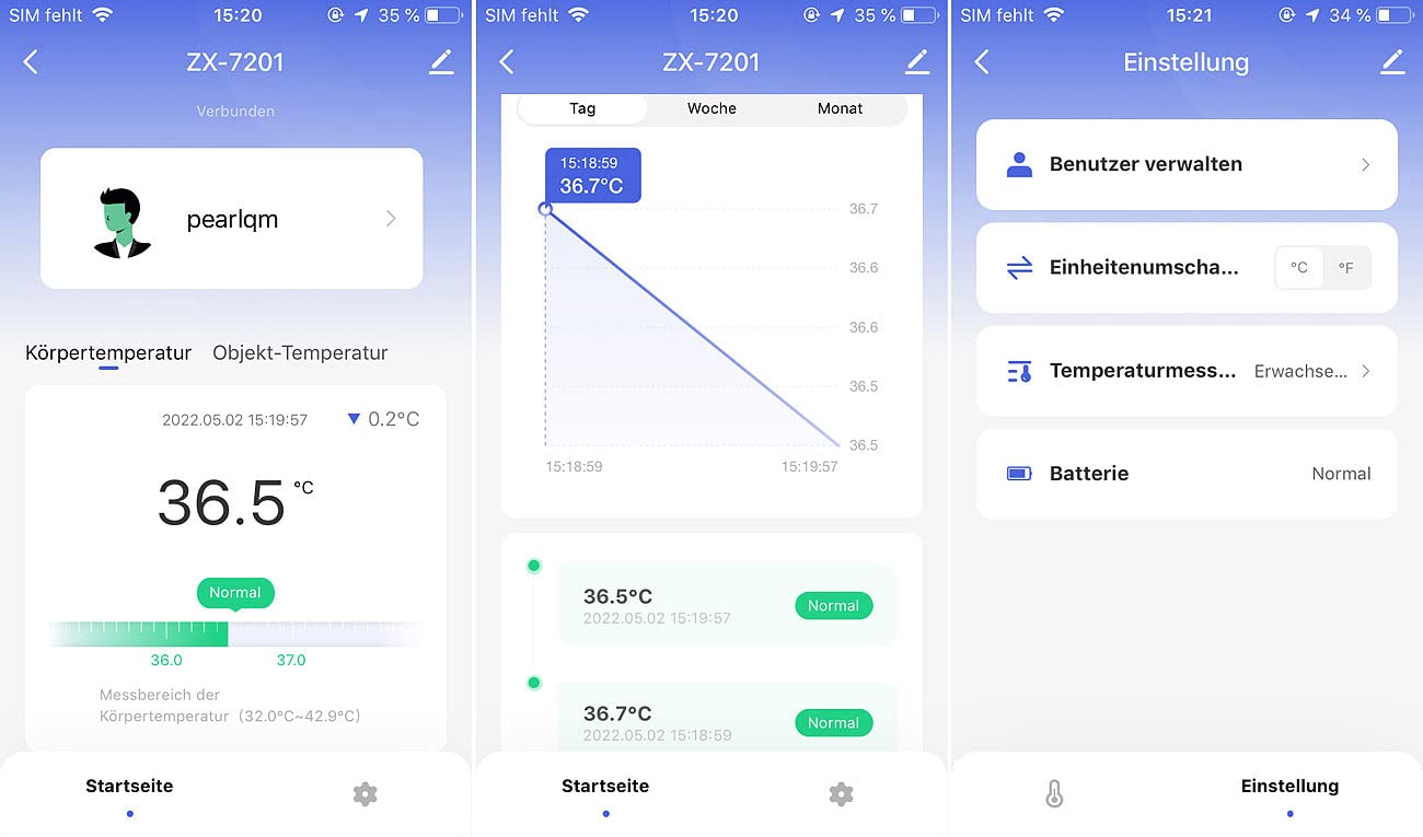 Thermomètre infrarouge sans contact connecté IRT-55.app [newgen medicals]