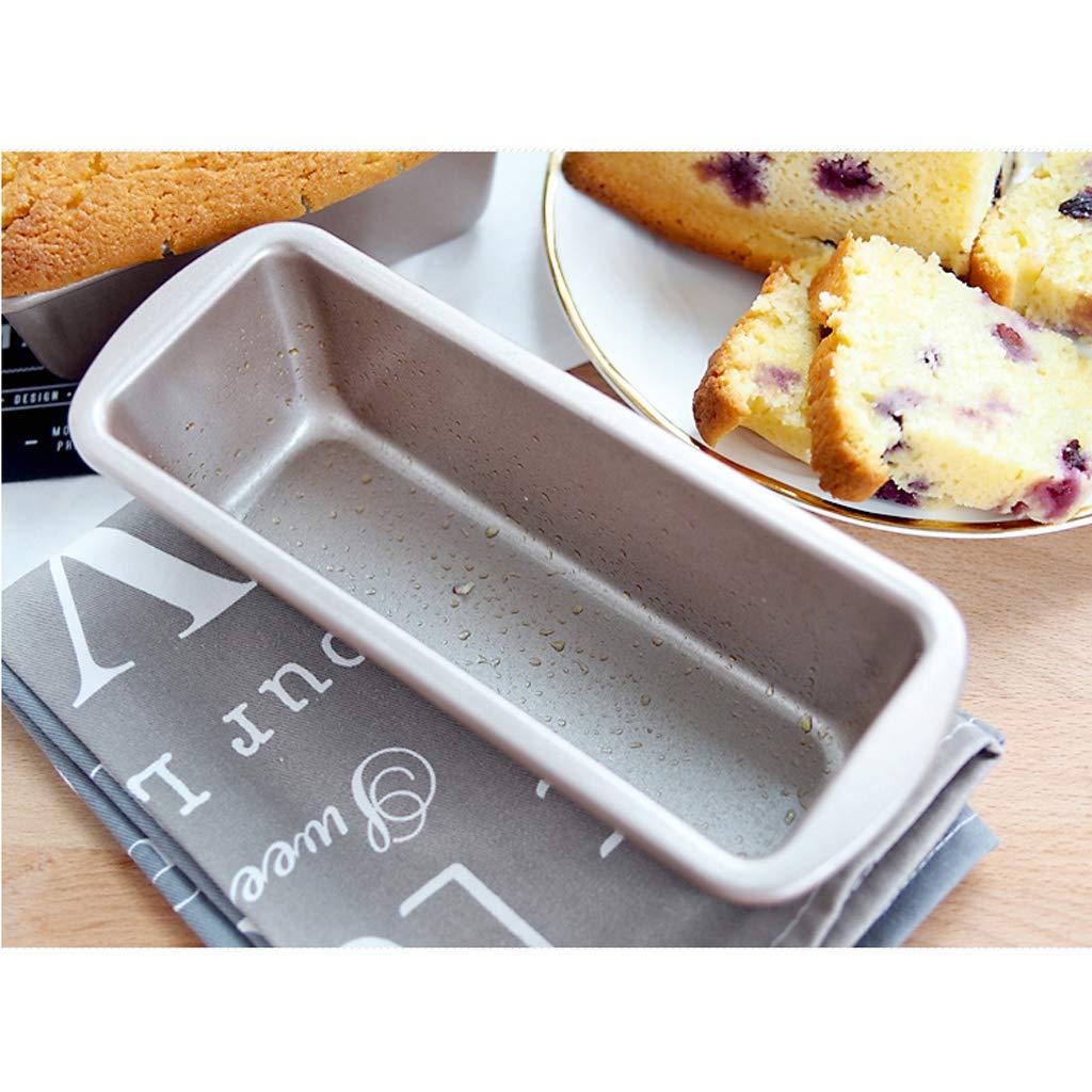 GCX- Molde de la Torta de la hornada Herramientas Rectangular bizcocho Pan del Molde Antiadherente Mini Tostadas Box Brownie Molde Conveniente (Size : S)