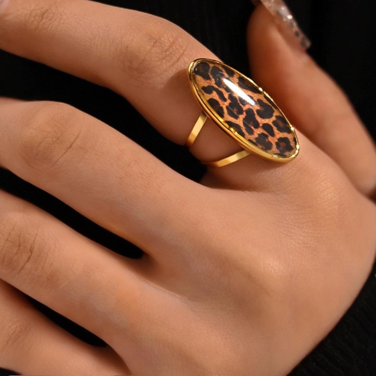 OIDIMS Anel feminino com estampa de leopardo boêmio, vintage, geometria, oval, ajustável, exclusivo, ajuste confortável, estilo punk, anos 80/90, bijuterias de fantasia,… em promoção! Veja a oferta e mais achadinhos de Bijuterias 3 Hoje é o melhor dia para comprar OIDIMS Anel feminino com estampa de leopardo boêmio, vintage, geometria, oval, ajustável, exclusivo, ajuste confortável, estilo punk, anos 80/90, bijuterias de fantasia,… com aquele preço maroto! Promoção! Aproveite a oferta! 3