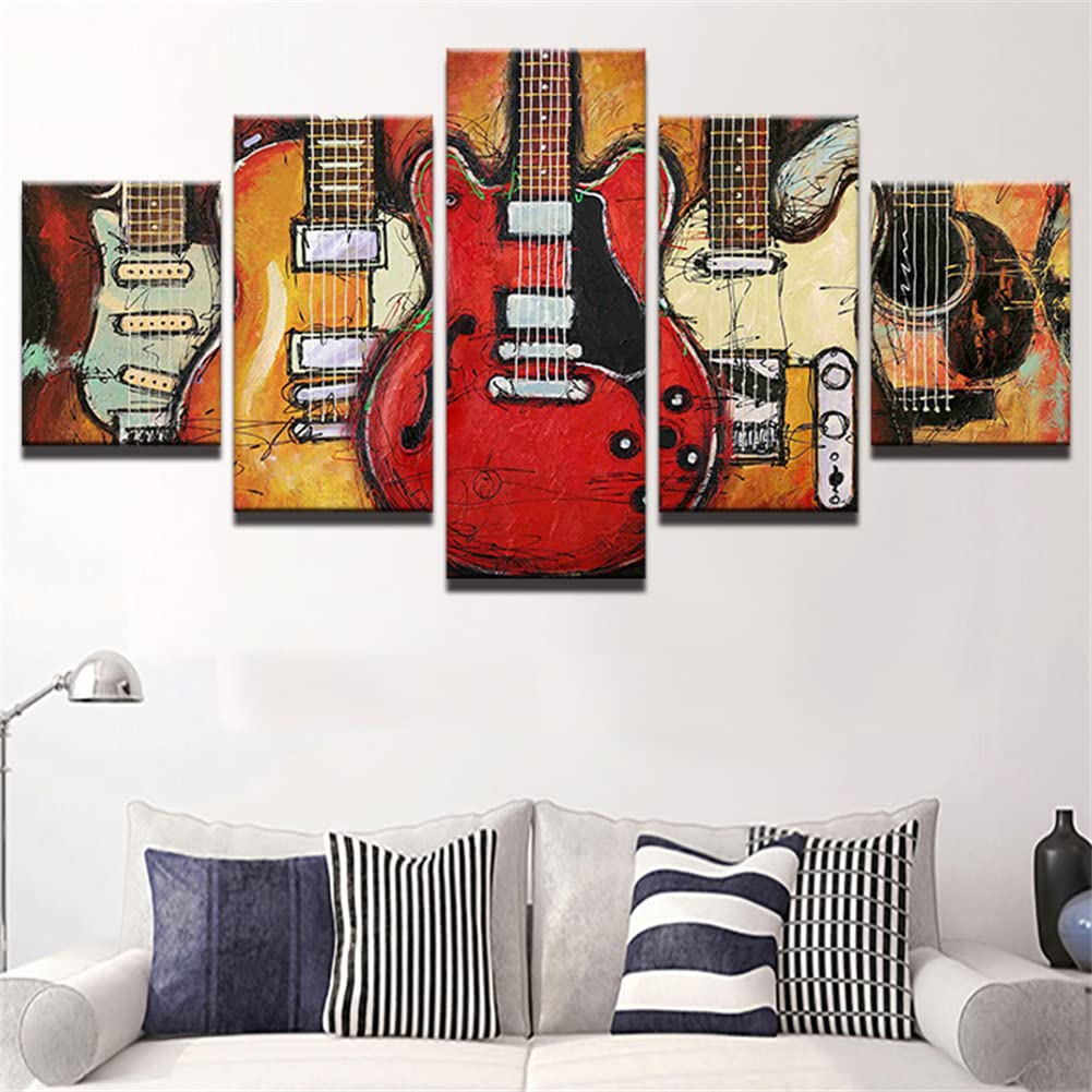 Broderie diamant 5D kit complet grand format guitare pour occuper vos week-ends créatifs