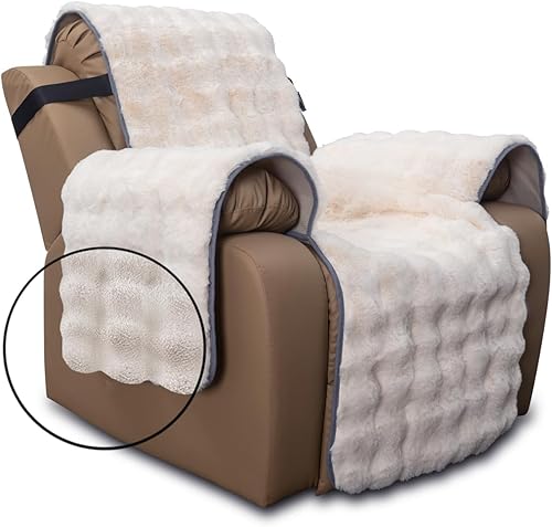 Funda acolchada para sofá y muebles, funda resistente al agua fácil de instalar, protector antideslizante avanzado para niños, perros, gatos (sillón