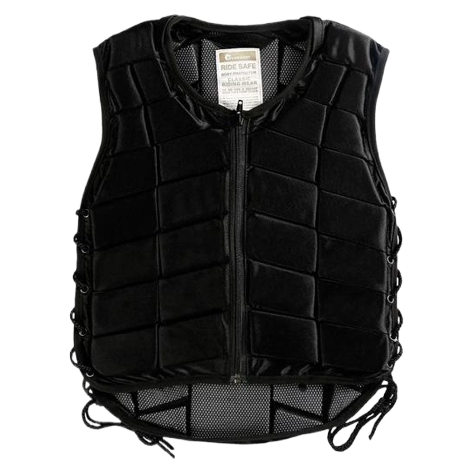 Gilet da Equitazione, Gilet Protettivo di Sicurezza, Armatura Antiurto con Cerniera, Cinturino Regolabile, Morbido e Traspirante, da Equitazione per Donne, Ragazzi, Ragazze, Bambini