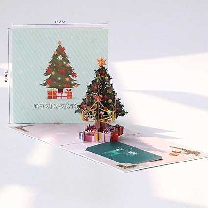 Amazon Co Jp クリスマスカードbrfdc クリスマスカード クリスマス三次元グリーティングカード創造的な3d手作りギフトは祝福小さなカード を書くことができます Color H おもちゃ