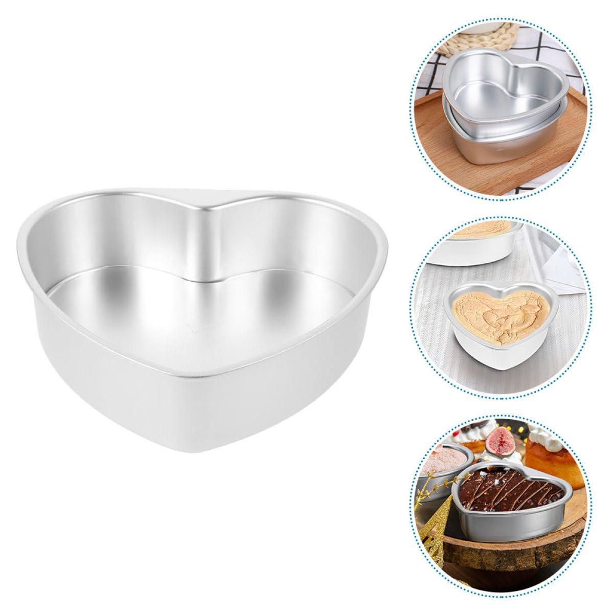ABOOFAN 3 Pièces Moule À Gâteau En Forme De Coeur Rôtissoire Plaques De Cuisson Pour Four Poêle À Griller Plat De Cuisson En Forme De Coeur Moule À Gâteau En De r Moules Pour