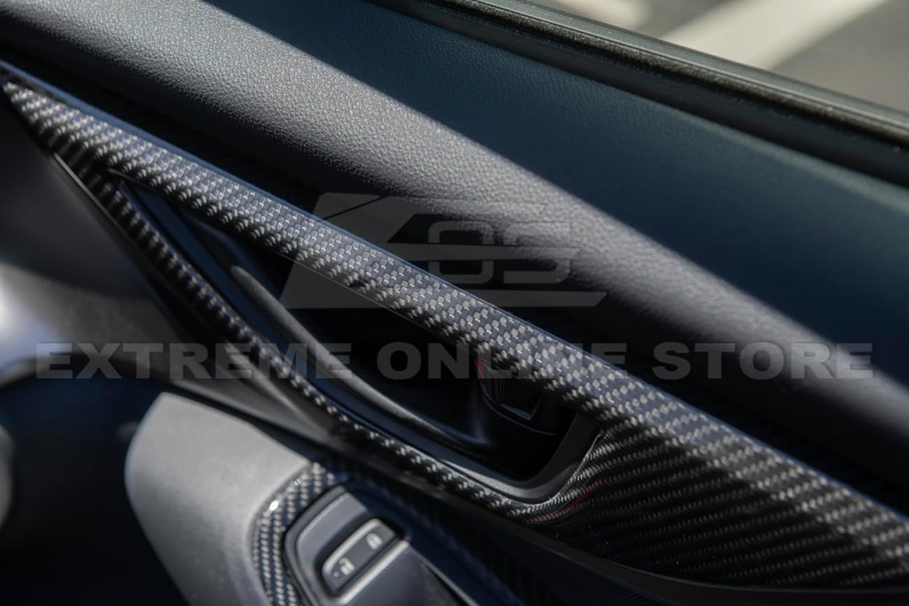 for 2022-Present Subaru WRX | JDM Factory Style Carbon Fiber Interior Tape On Front Door Side Handle Panel Trim Cover Kit