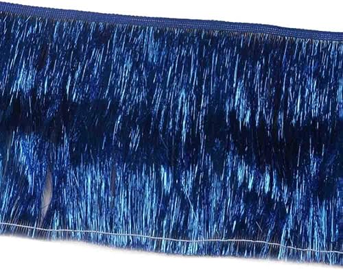 Miniatura 10 de MIPPER 10 yardas de 6 pulgadas de ancho con flecos metálicos para bricolaje, vestido de baile latino, accesorios de ropa, decoración de fiesta de