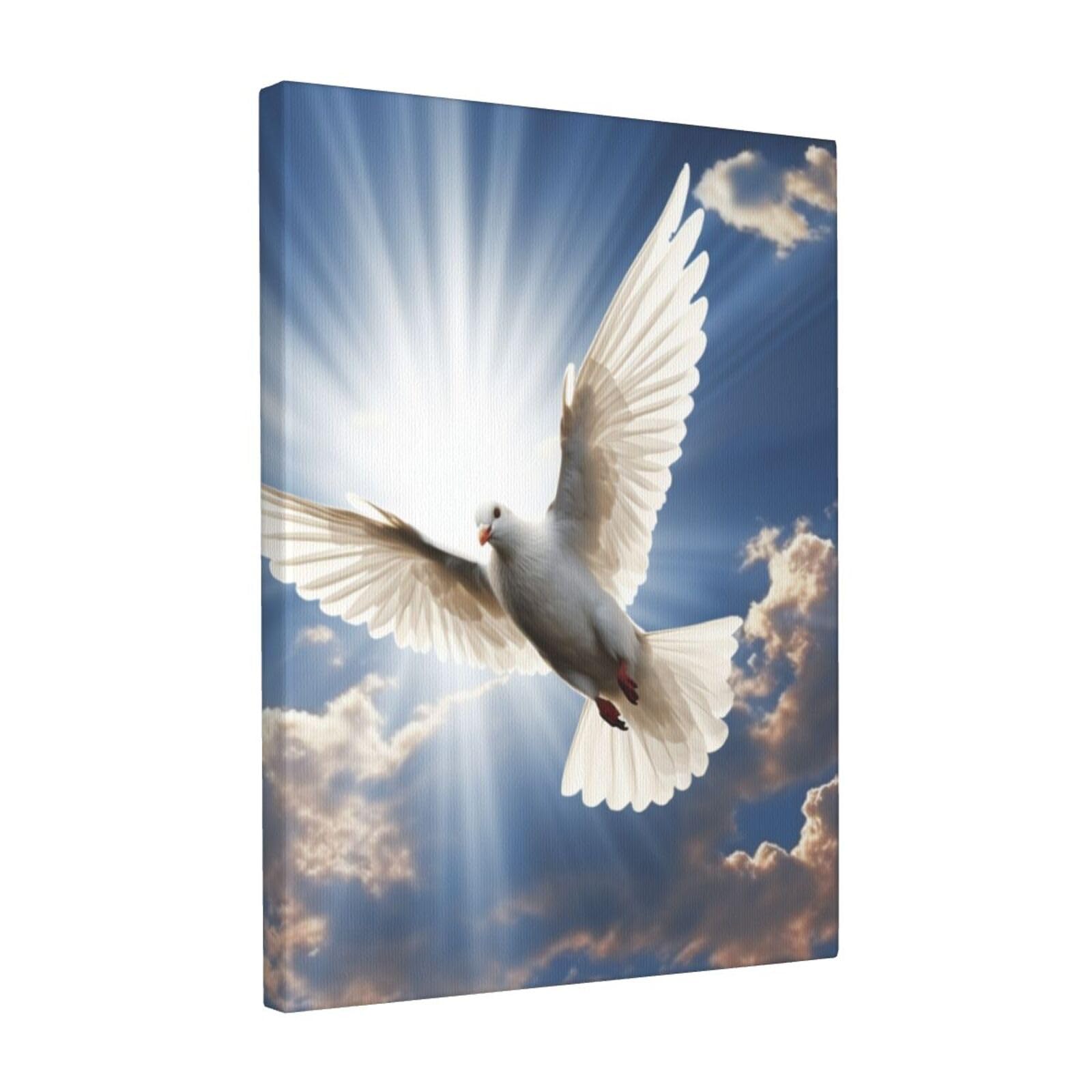 FodPand dove sky Canvas Wall Art for Living Room Wall Decor 12"x16" Modern Artwork Painting Pictures Hanging Canvas Prints Aesthetic Wall Art for Bedroom Bathroom Office Wallart Decor