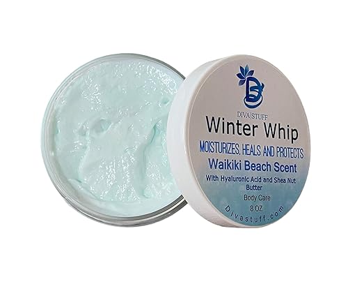 Diva Stuff Waikiki Coconut Beach Scent Winter Whip Crema corporal, protege, cura e hidrata la piel seca de invierno, ideal para deportes al aire