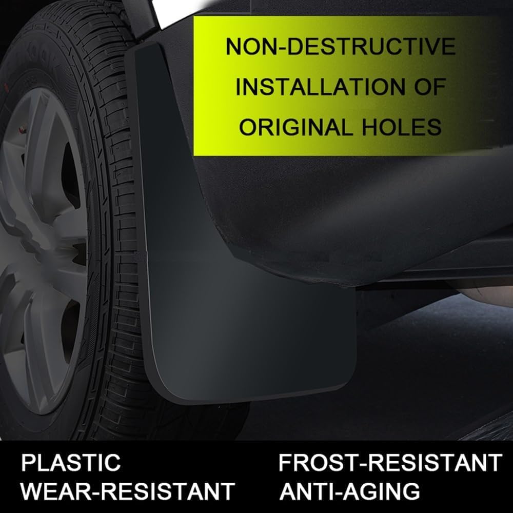TUBIC per Alfa Romeo Stelvio 2018 2019 2020 Auto Paraspruzzi Parafanghi Nessuna Perforazione Richiesta,Resistente Splash Guardie Mudguards Protezione(4 Pezzi)