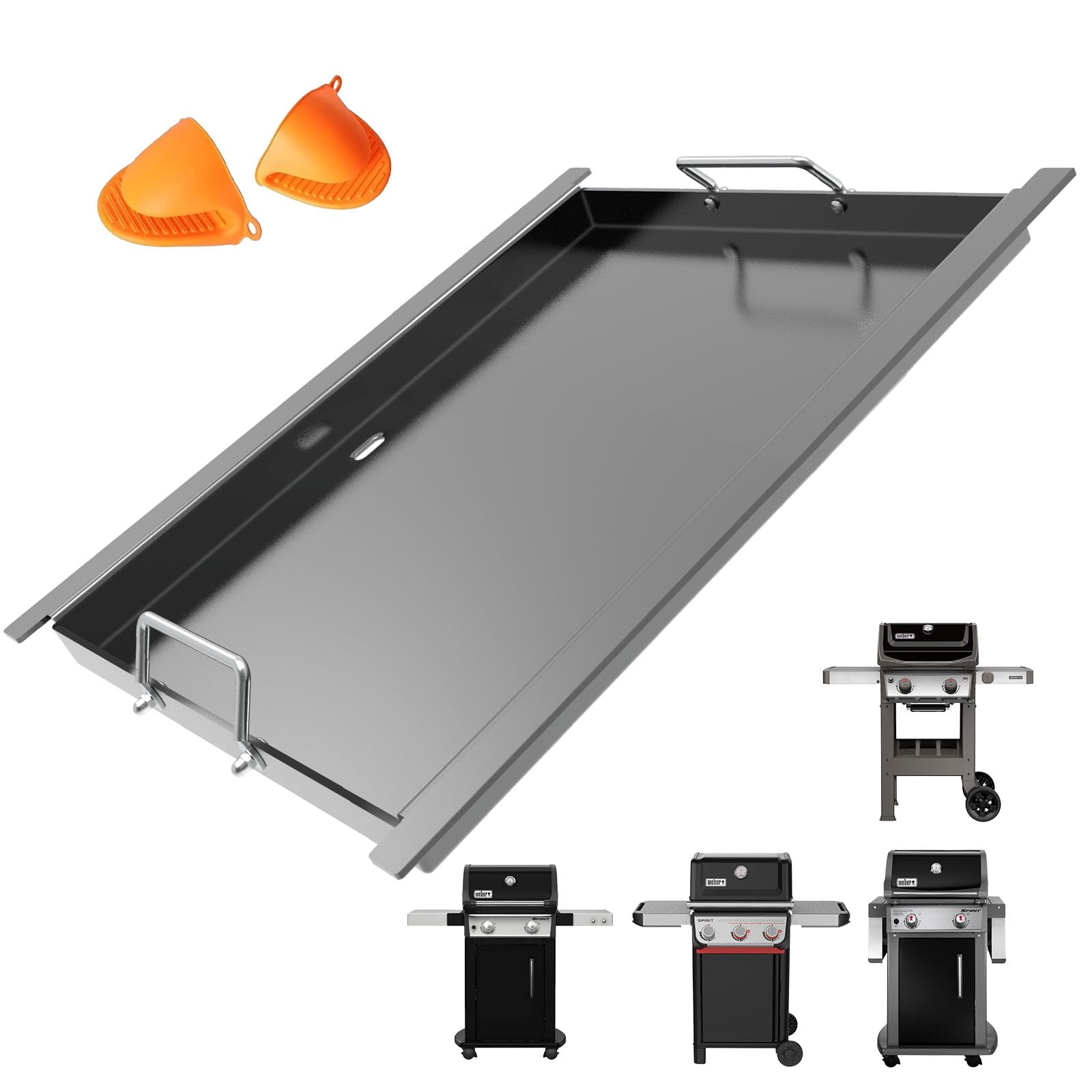 Spirit E-325 Flat Top Griddle Insert for Weber GS4 Spirit II &amp; I 200 Grills