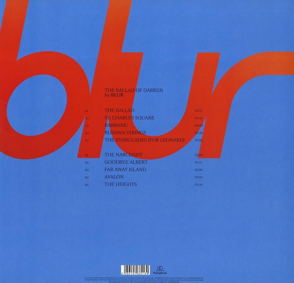 Blur - The Ballad of Darren (LP) [Vinilo]