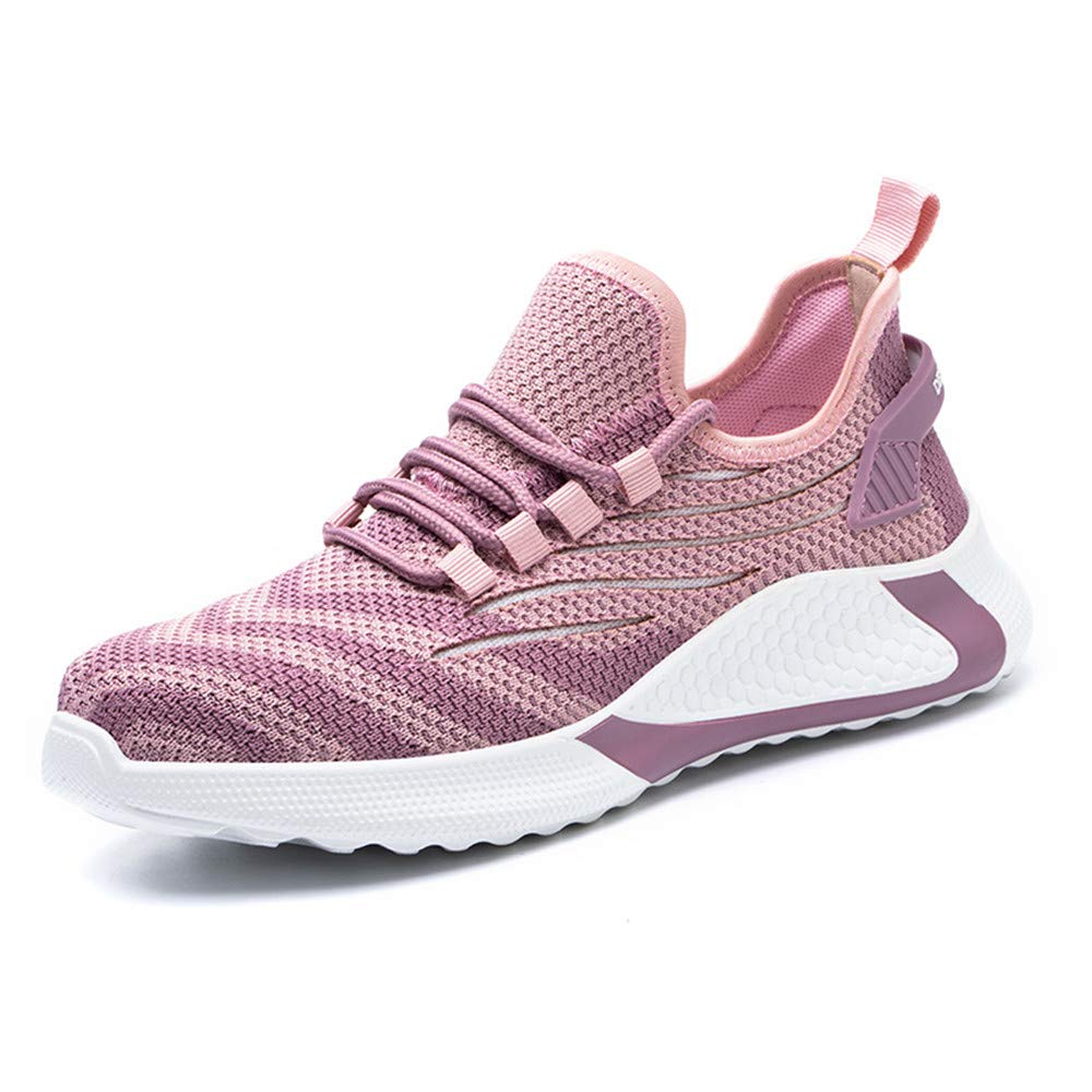 KTDYG Sicherheitsschuhe Herren Damen Arbeitsschuhe Leicht Sportlich Schutzschuhe Stahlkappe Sneaker