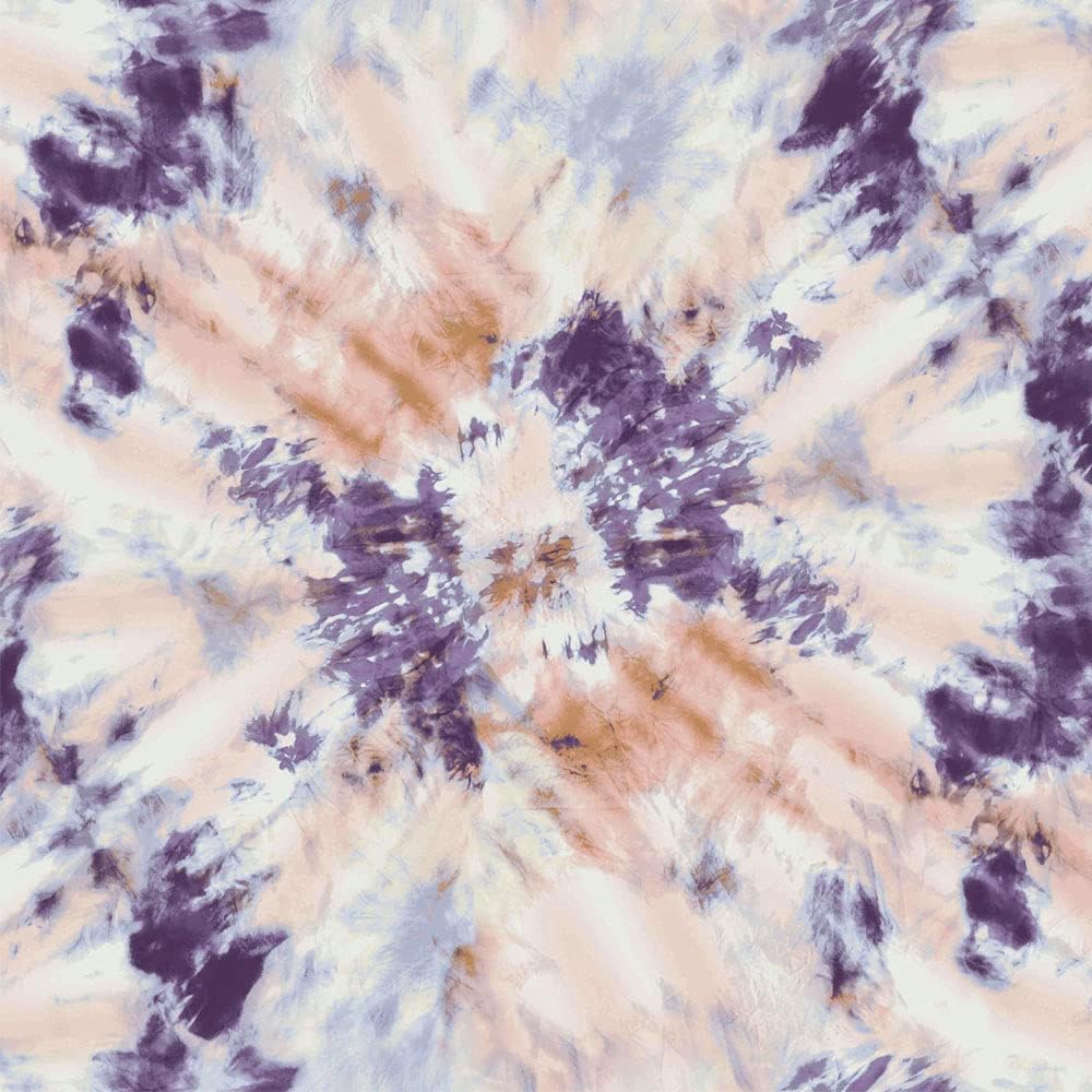 60" Wide-Printed Tie Dye Waffle Non-Brushed Poly Spandex Stretch Fabric by The Yard-Best for Apparel, Tops, Yoga Pants and Activewear, Home Linens, DIY Projects