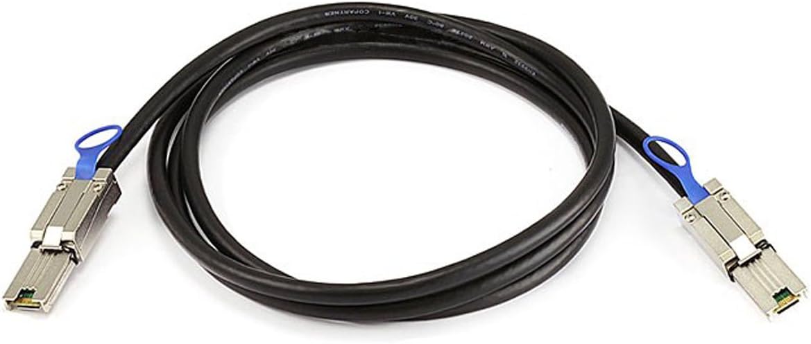 Monoprice Data Cable - 2 Meter - Black | 28AWG External Mini SAS 26-pin (SFF-8088) Male to Mini SAS 26-pin (SFF-8088) Male Cable