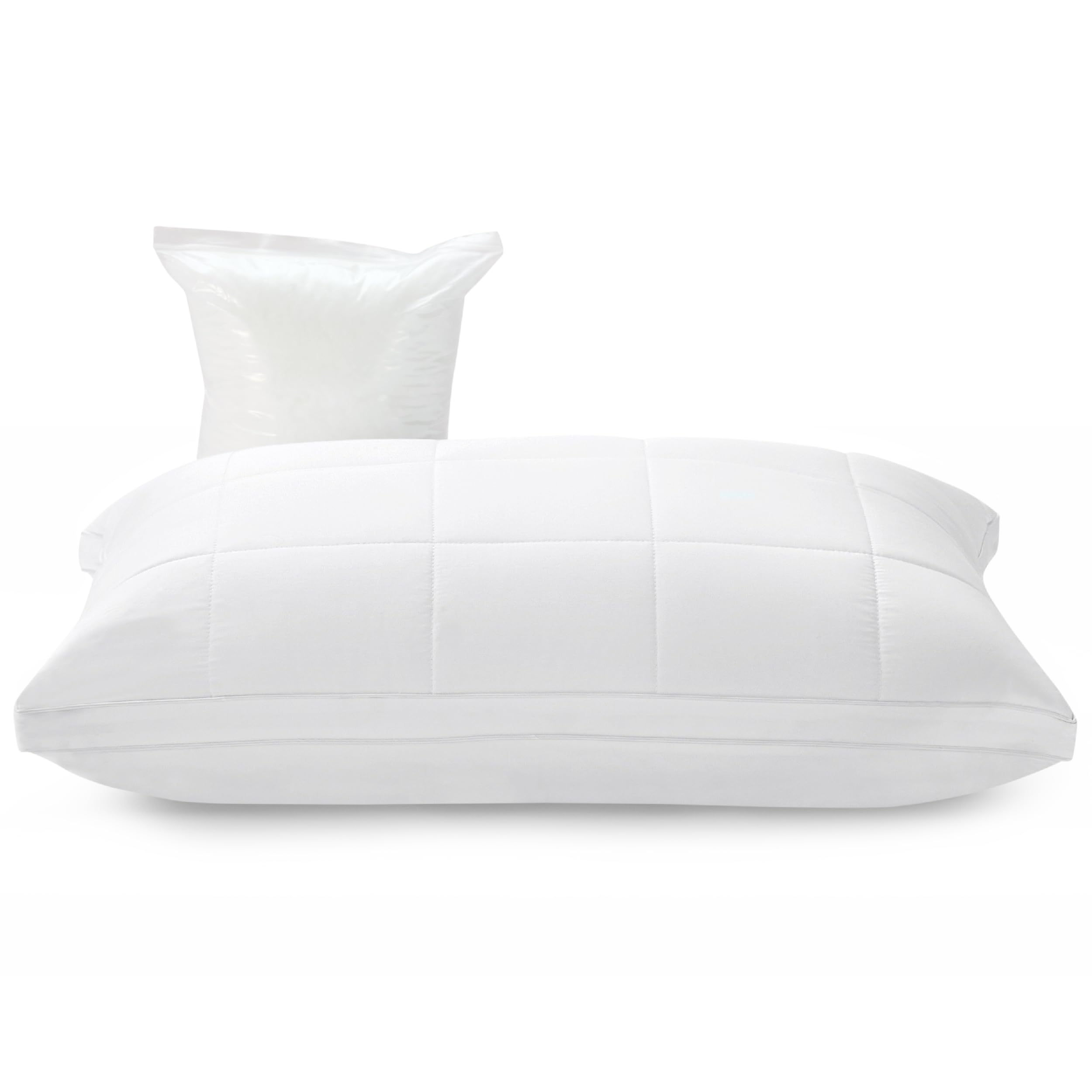 Bedsure Standard Size Pillows - Rayon Derived from Bamboo Cooling Pillows Luxury Bed Pillows, Adjustable Down Alternative Fluffy, Firm Gusseted Pillows for Back, Stomach or Side Sleeper