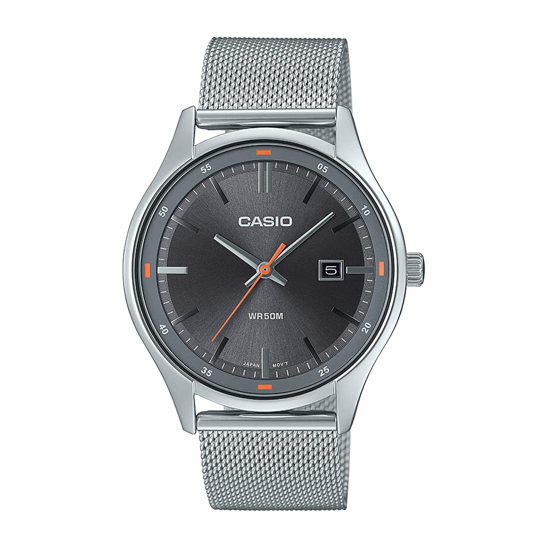 Casio Men Stainless Steel Enticer Analog Gray Dial Watch-Mtp-E710M-8Avdf, Band Color-Silver (B0BQWSCBLG) Amazon Price History, Amazon Price Tracker