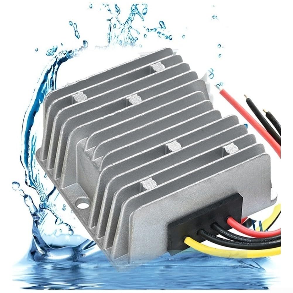 Przetwornik DC-DC 20-90 V na 12 V, 1A-40 A moduł zasilacza Step-Down, wodoszczelność IP68, > 96% wydajności z zabezpieczeniem przed przeciążeniem dla przemysłu (12 V 20 A 5 l)