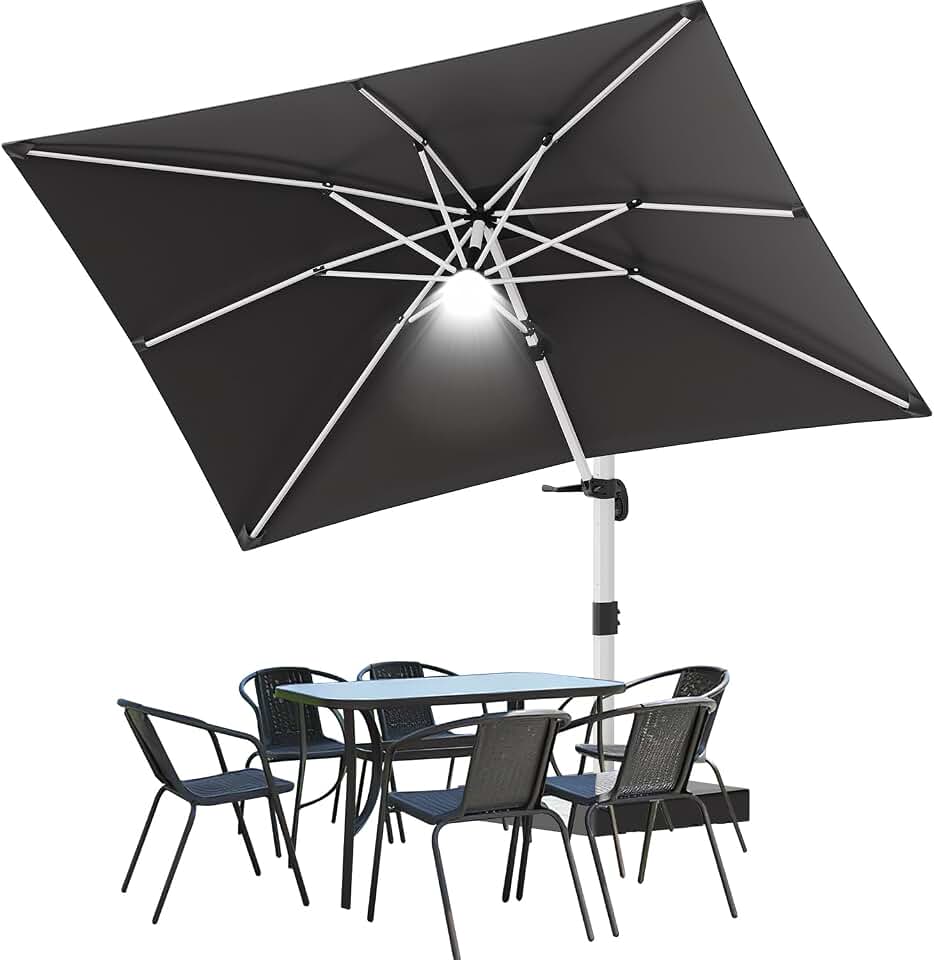 Devoko Parasol de balcon en aluminium