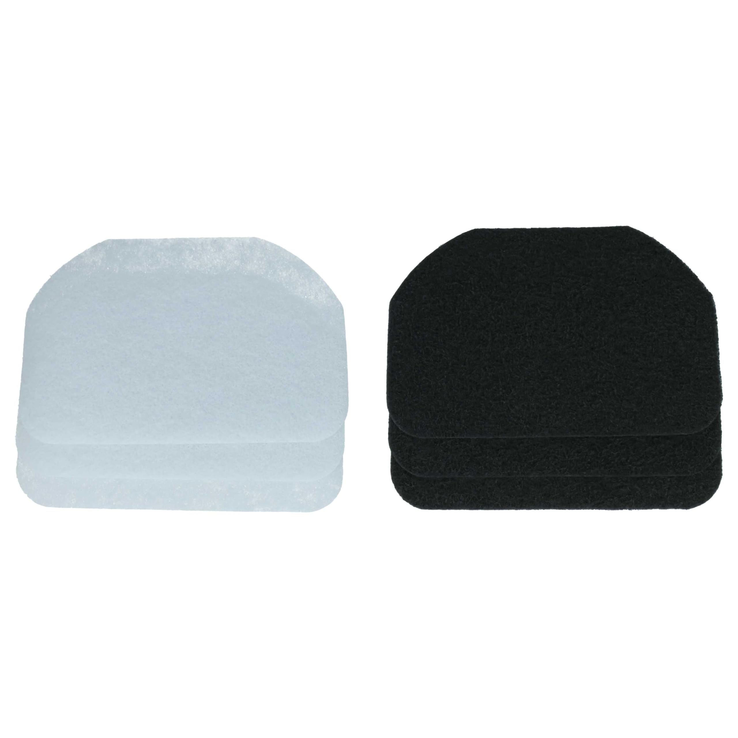 vhbw 3x Papierfilter, 3x Aktivkohlefilter, 3x Fettfilter Ersatz für