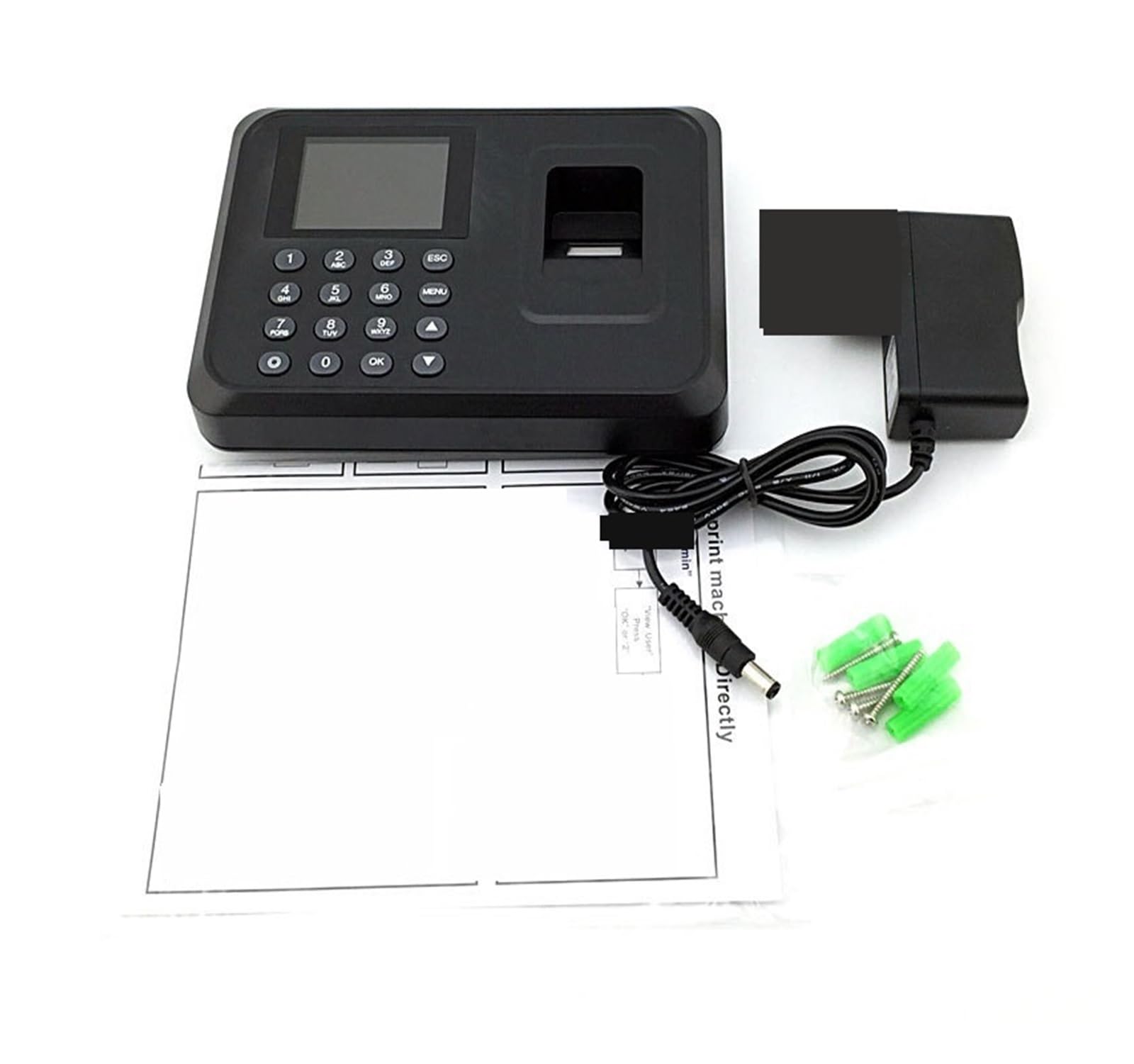 Rilevatore Presenze, Macchina for la rilevazione e impronte digitali biometrica USB Scanner for impronte digitali Armadietto for cartellini orari Password for di sicurezza 2,4 pollici