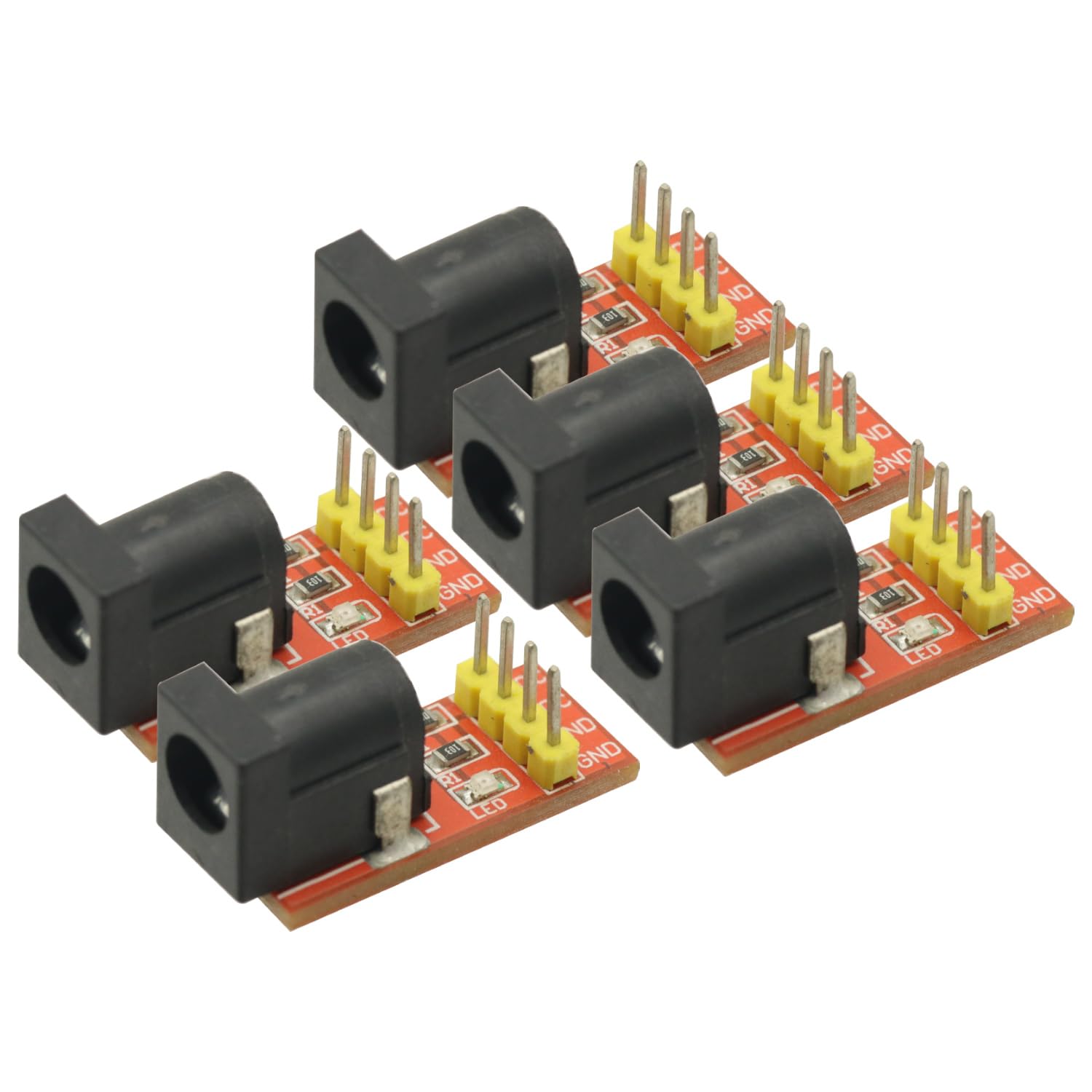 5Pcs 5.5mmx 2.1mm DC Jack Socket Power Supply Module 5.5X 2.1mm for Arduino