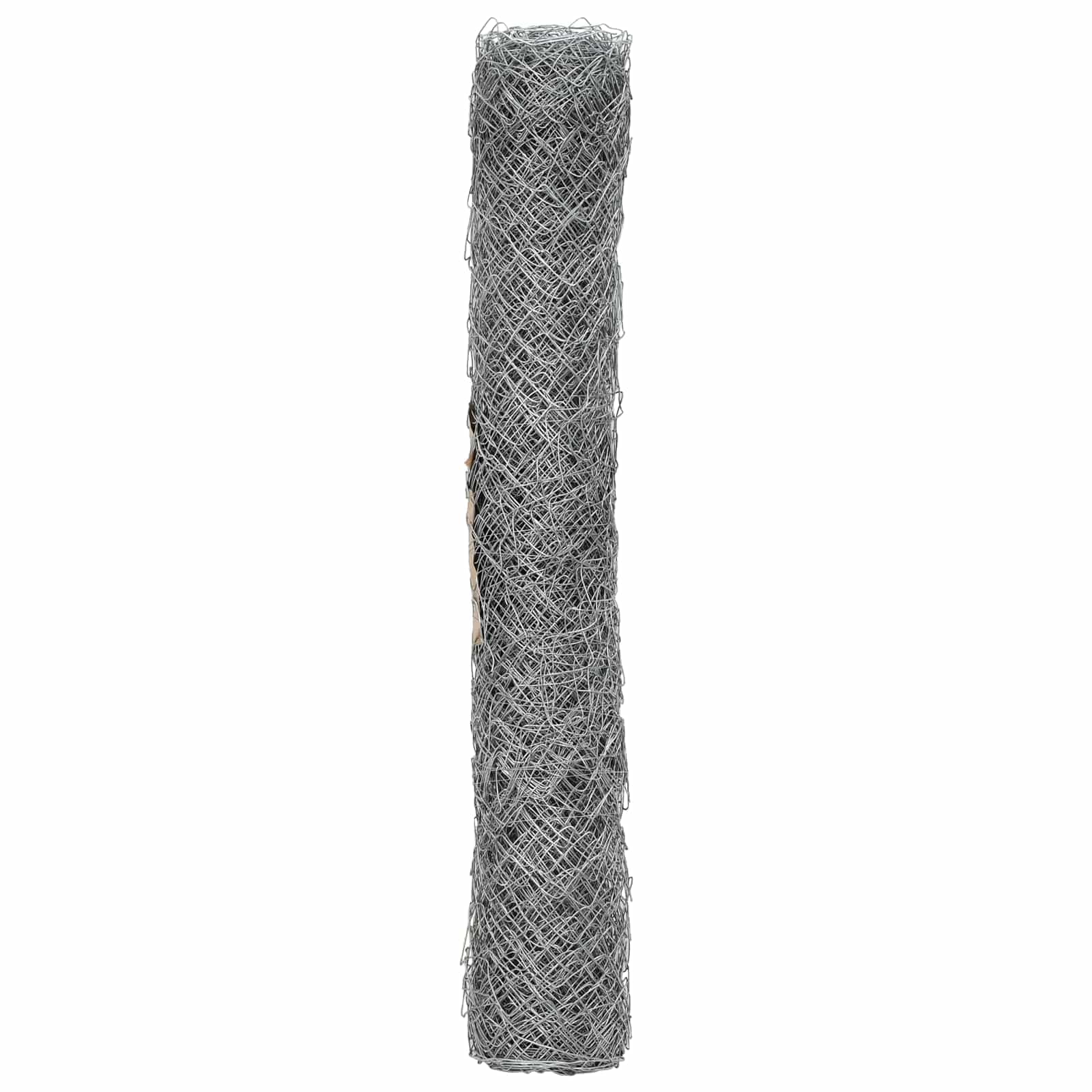 Ogrodzenie z siatki drucianej ocynkowane, 2 x 10 m, stabilne ogrodzenie ogrodowe jako ochrona przed wzrokiem do ogrodu, na taras i wybieg dla zwierząt, wytrzymałe metalowe ogrodzenie do ograniczenia